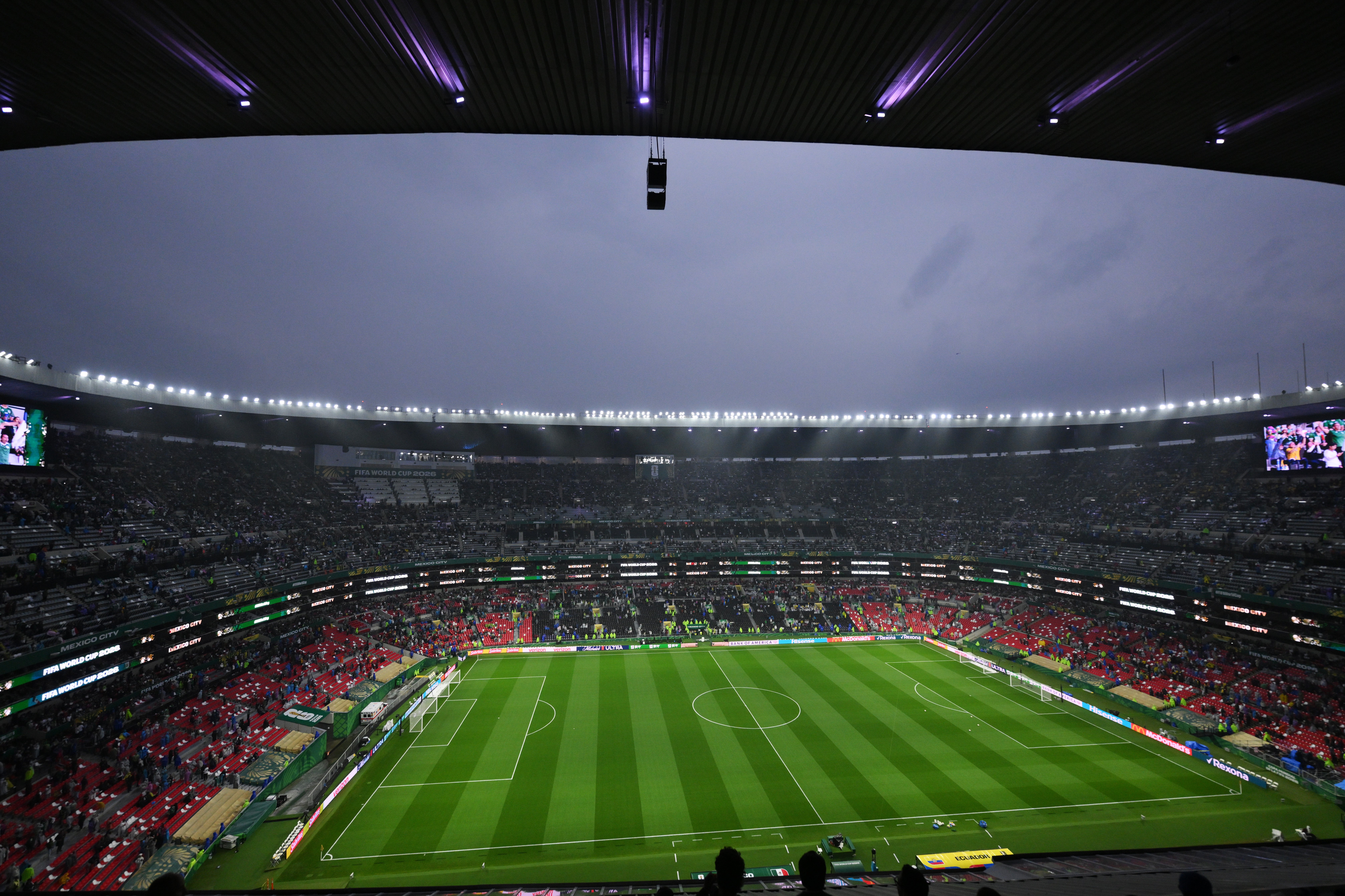 The Azteca Stadium hosts Sunday’s last 16 tie with England