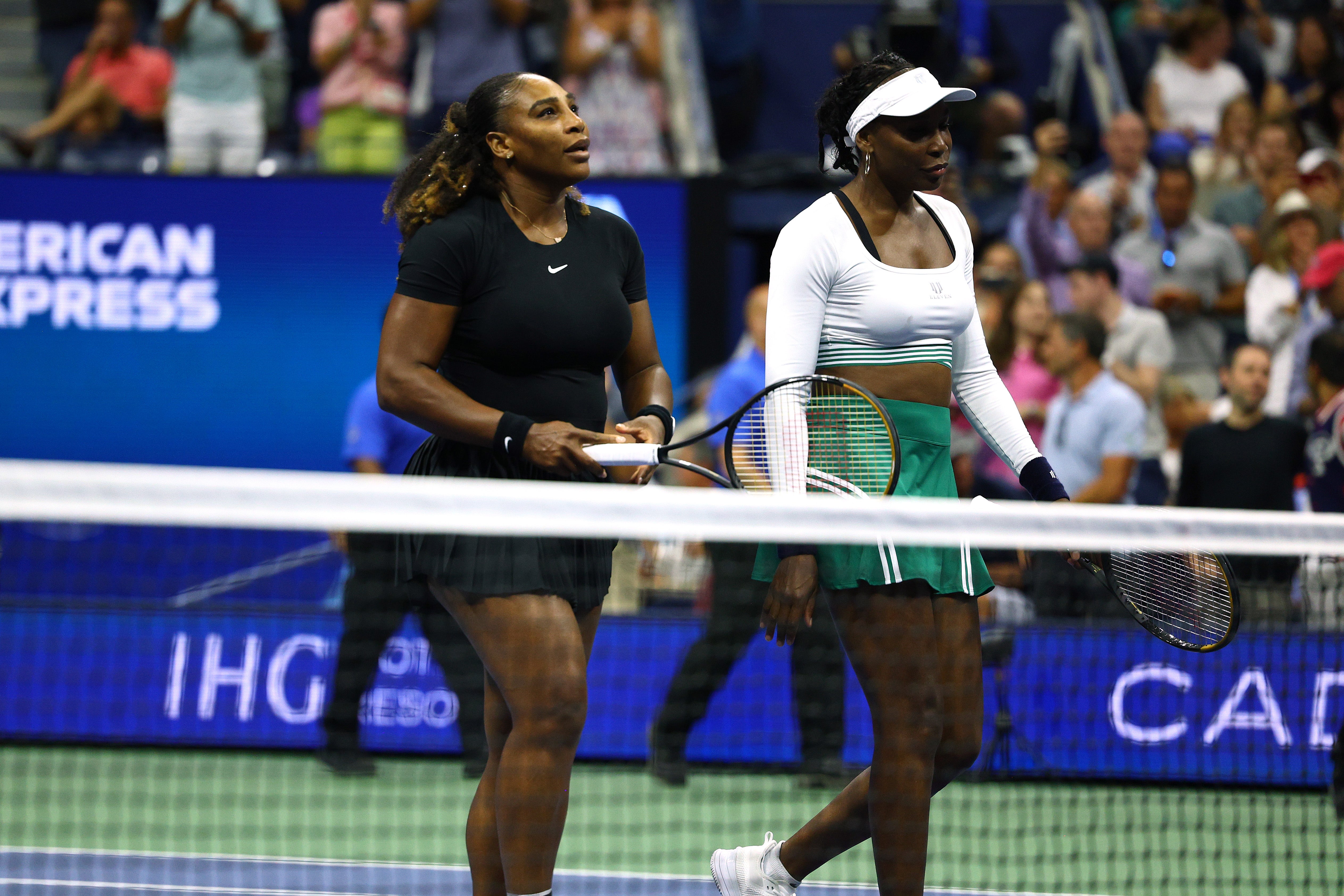 Serena Williams and Venus Williams were beaten by Lucie Hradecka and Linda Noskova at the 2022 US Open