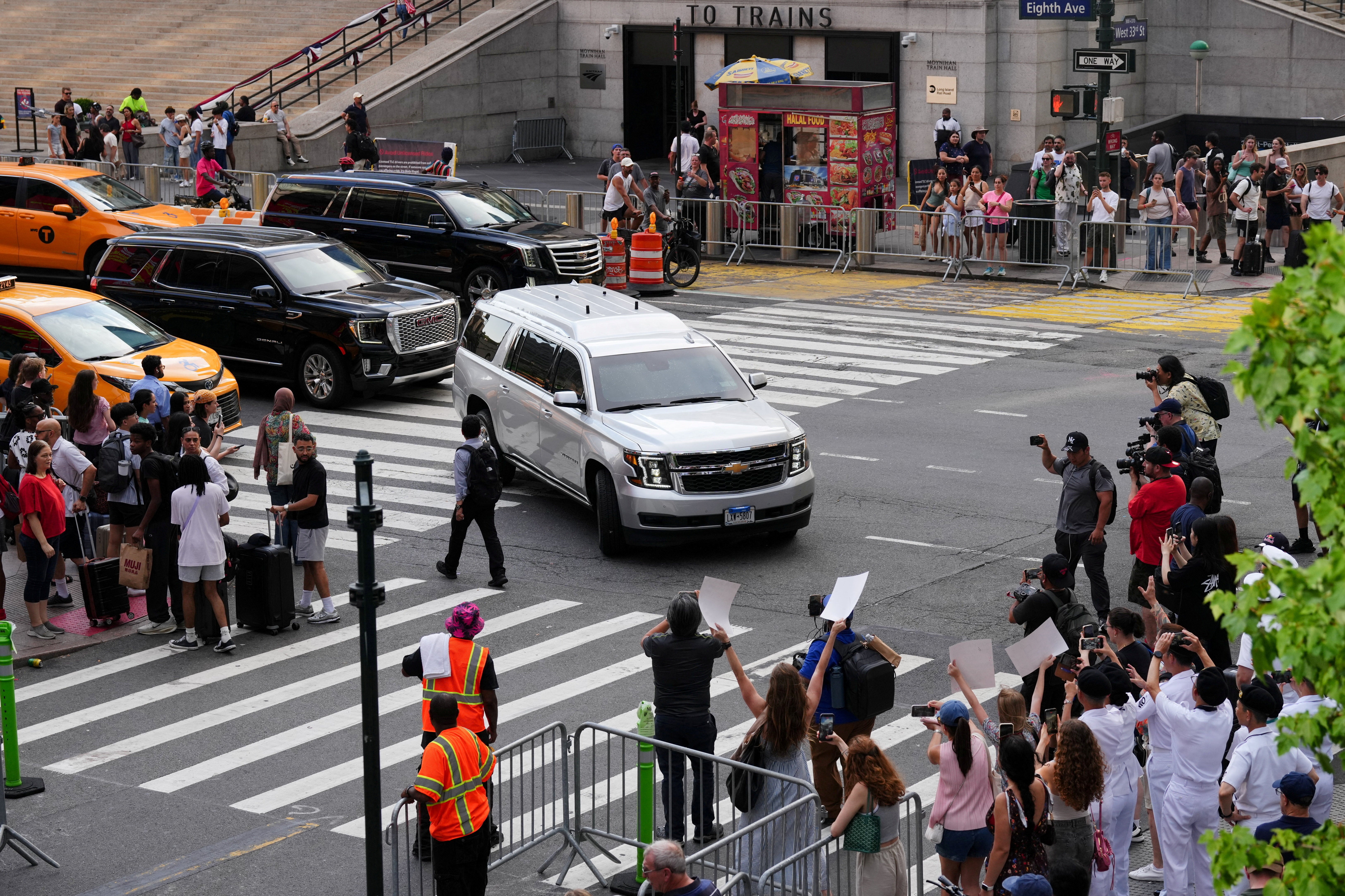Taylor Swift’s car has arrived at MSG ahead of her wedding to Travis Kelce
