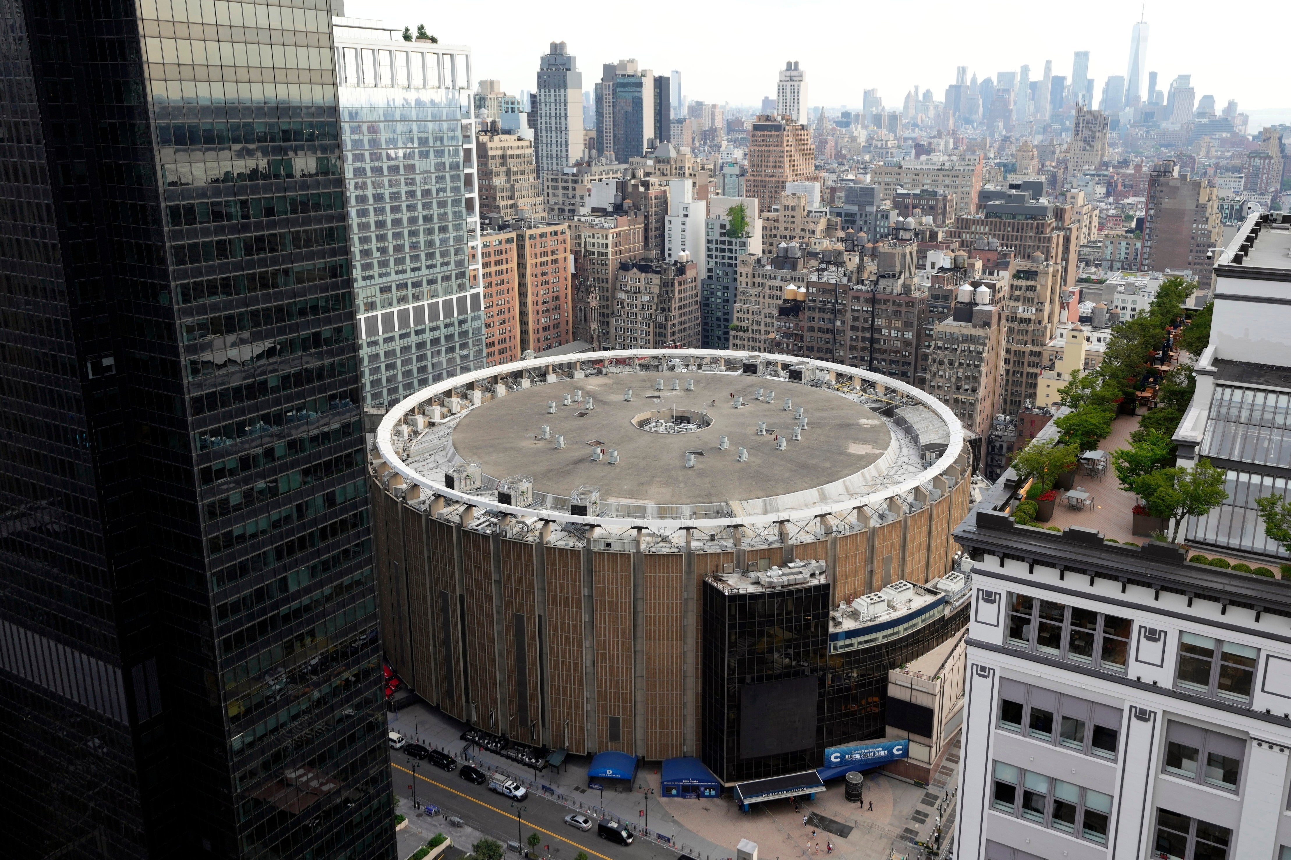A view of Madison Square Garden