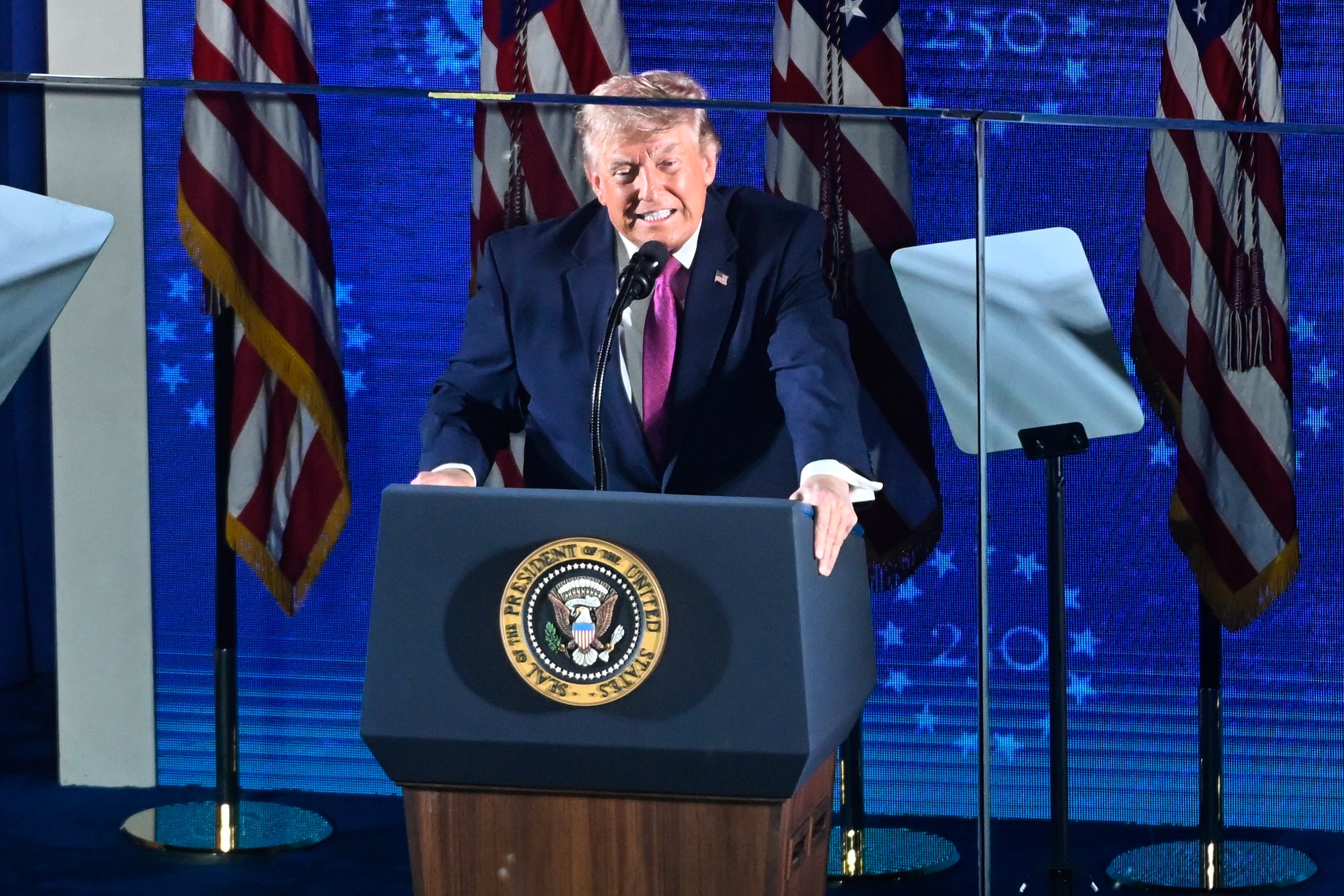 Donald Trump spoke from Mount Rushmore on Friday night