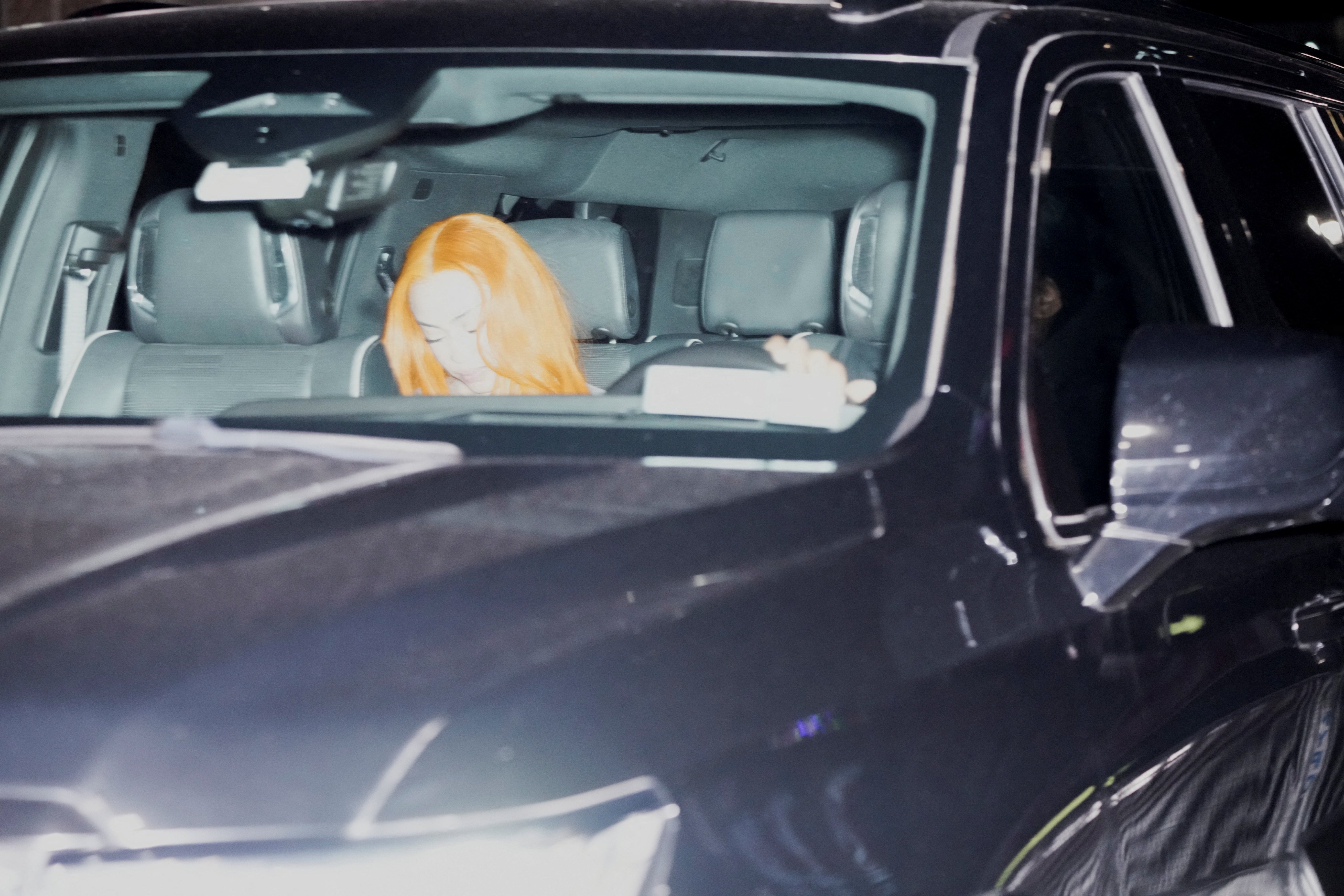 Ice Spice departs Madison Square Garden after partying at Taylor Swift’s wedding