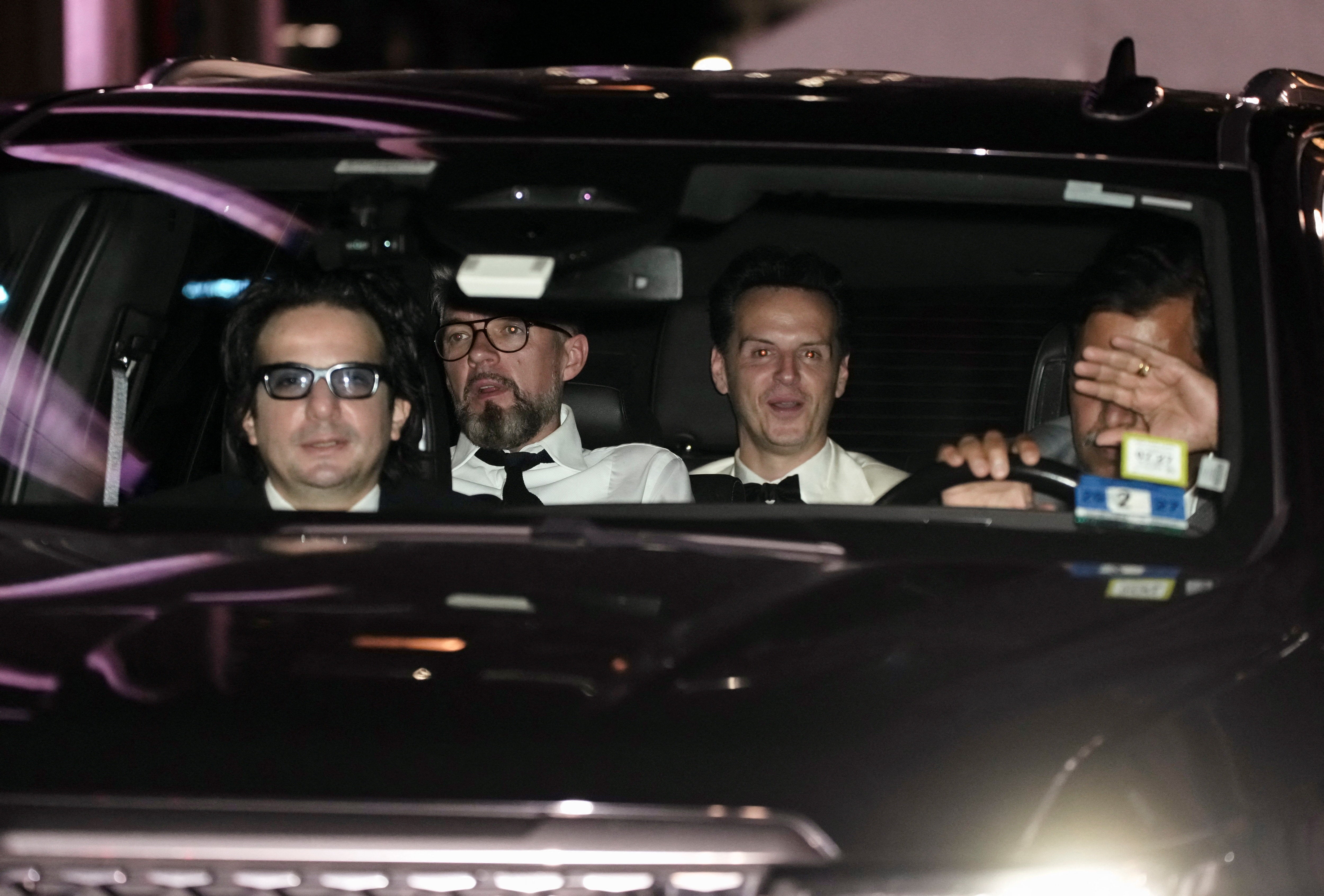 Andrew Scott leaves the wedding