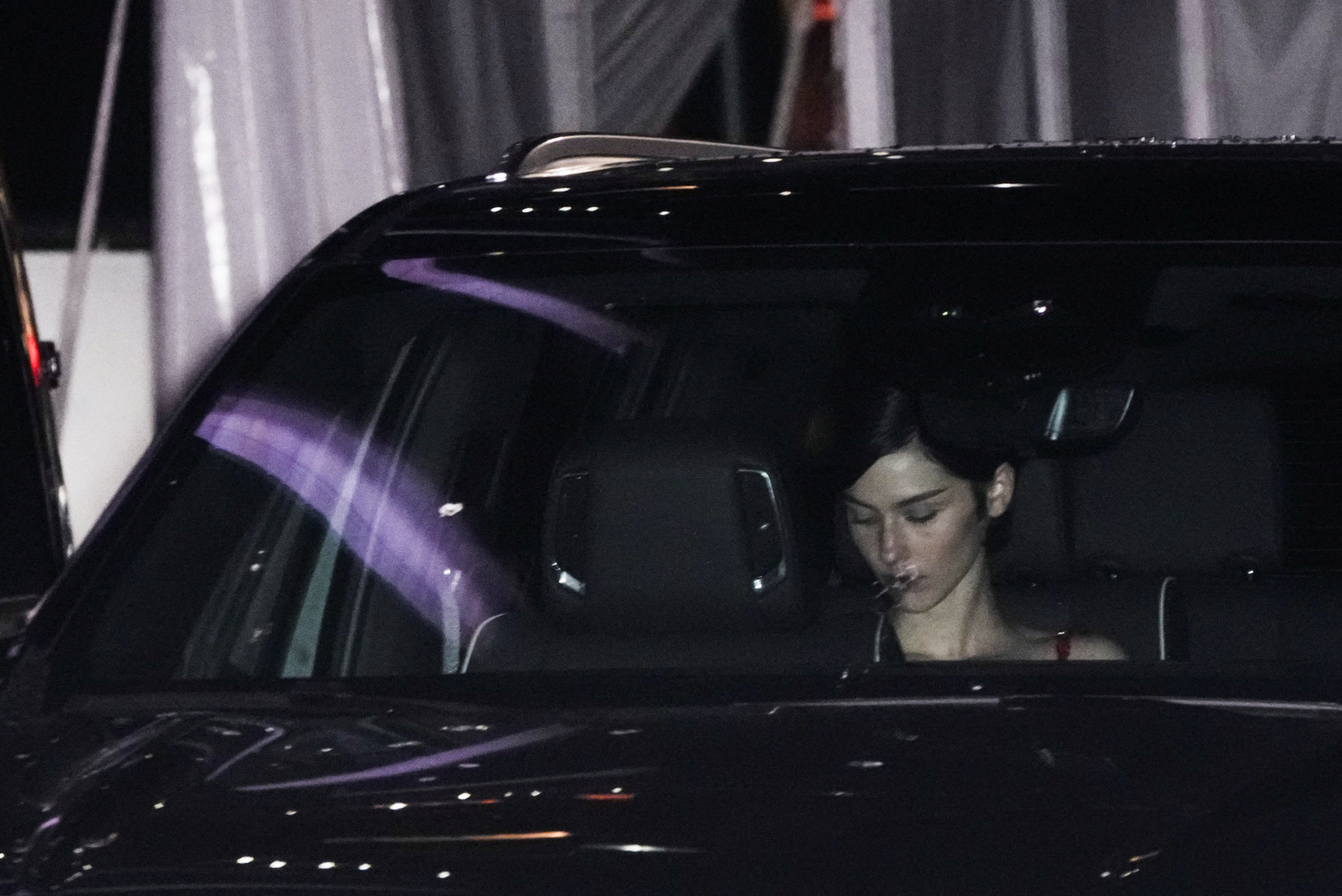 Abrams leaving Taylor Swift and Travis Kelce’s wedding, Saturday 4 July 2026