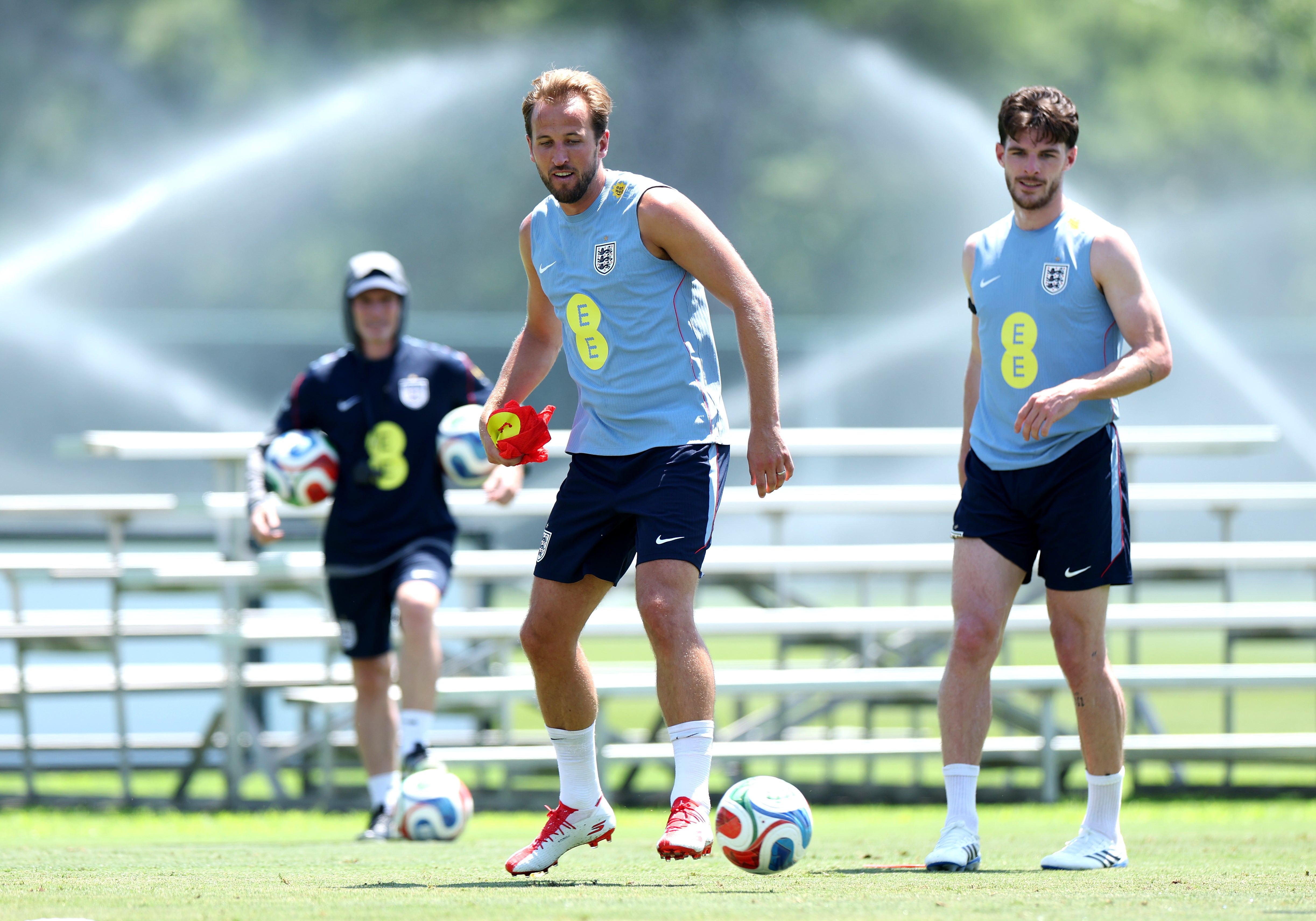England at training before taking on Mexico at the Azteca Stadium (Getty)