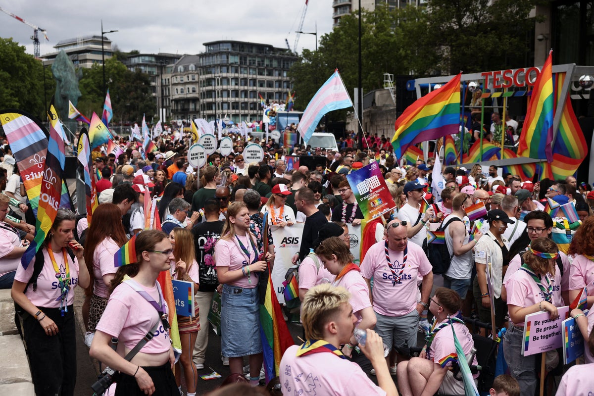 London Pride live: Crowds line streets as Sadiq Khan leads LGBTQ+ march through capital