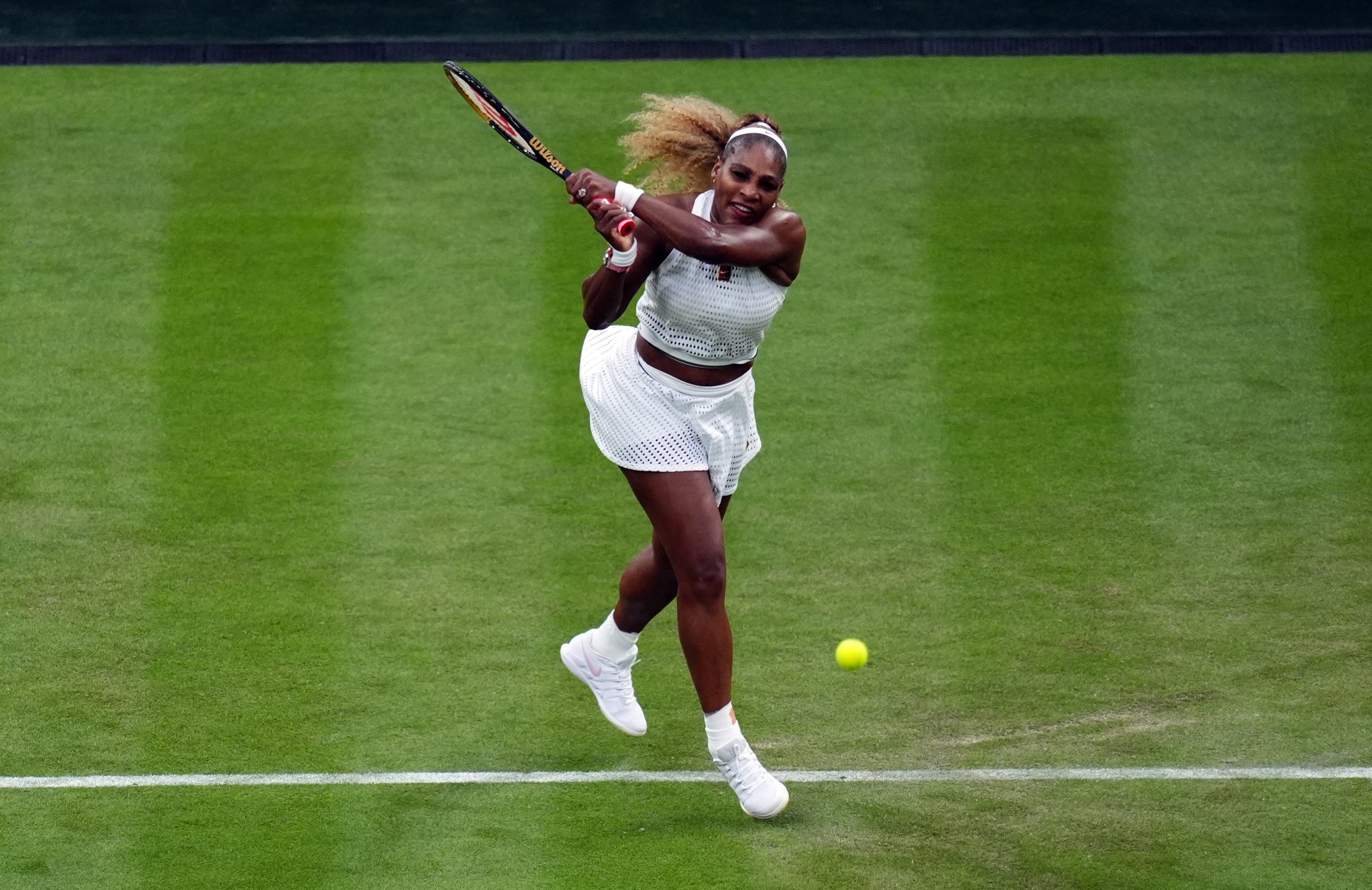 Serena Williams was competitive in her singles comeback at Wimbledon (John Walton/PA) (PA Wire)