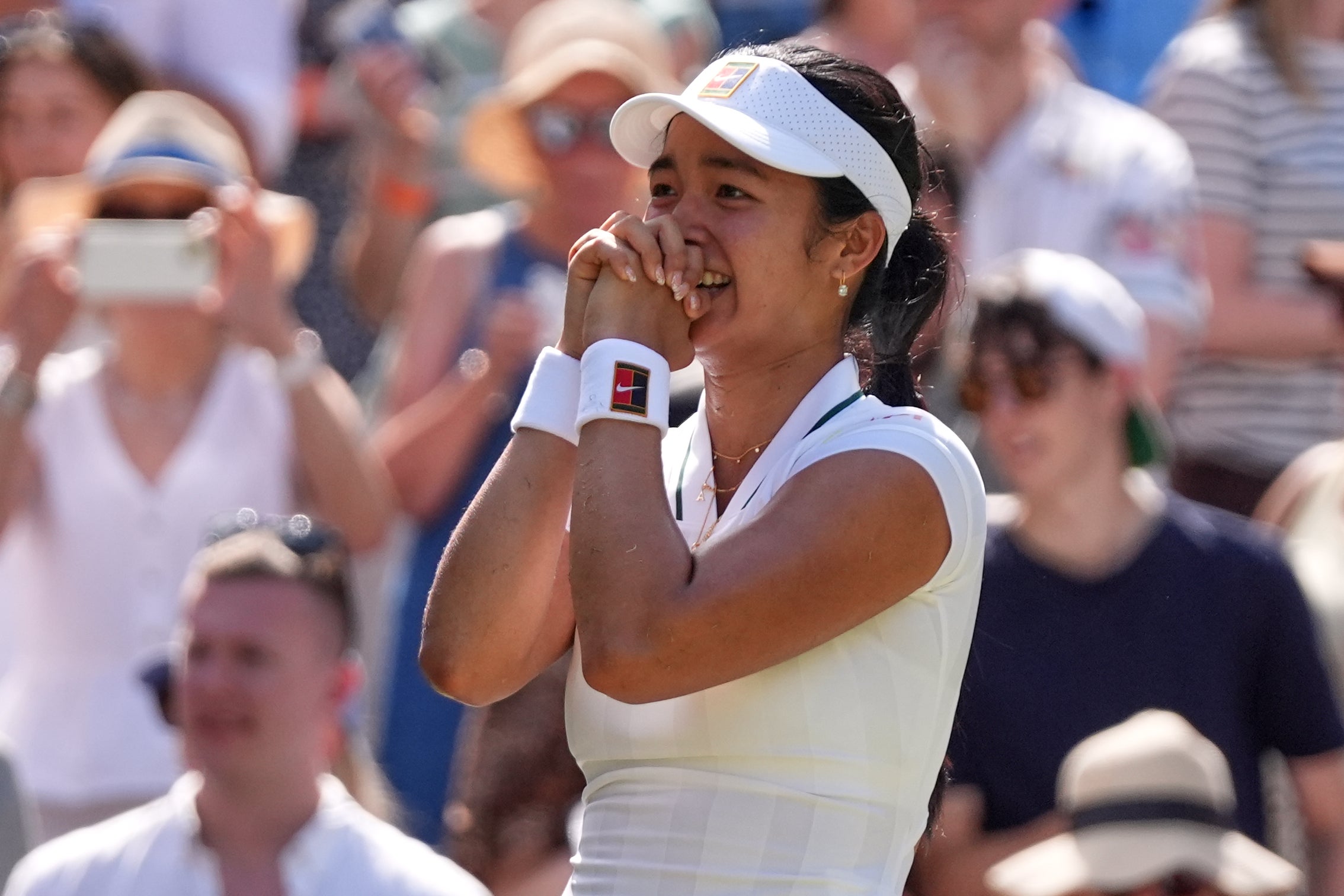 Alexandra Eala dedicated her victory to ‘all the little girls with ruffled socks and chubby cheeks’ (AP)