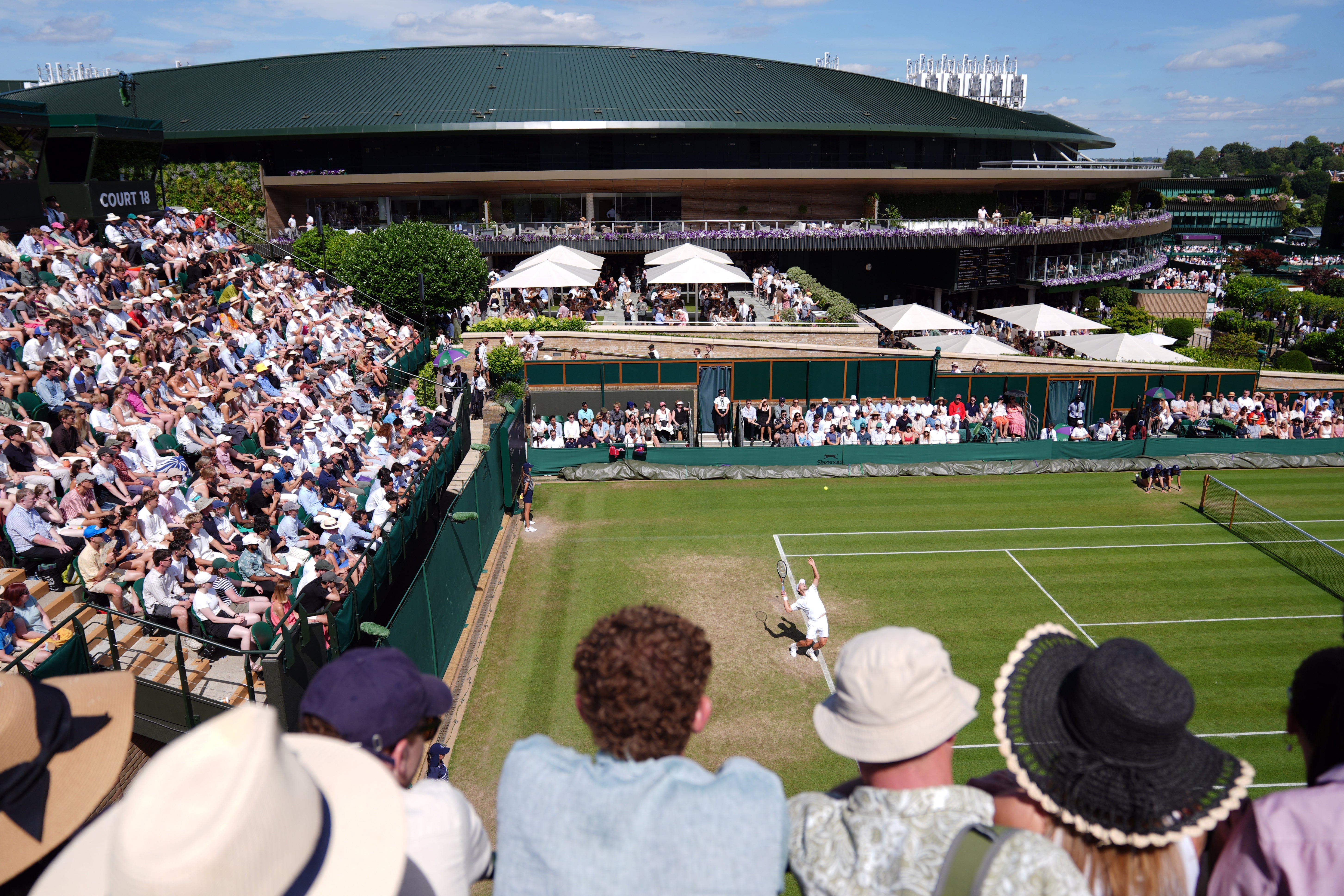 Fans crammed in to watch Arthur Fery (Ben Whitley/PA)