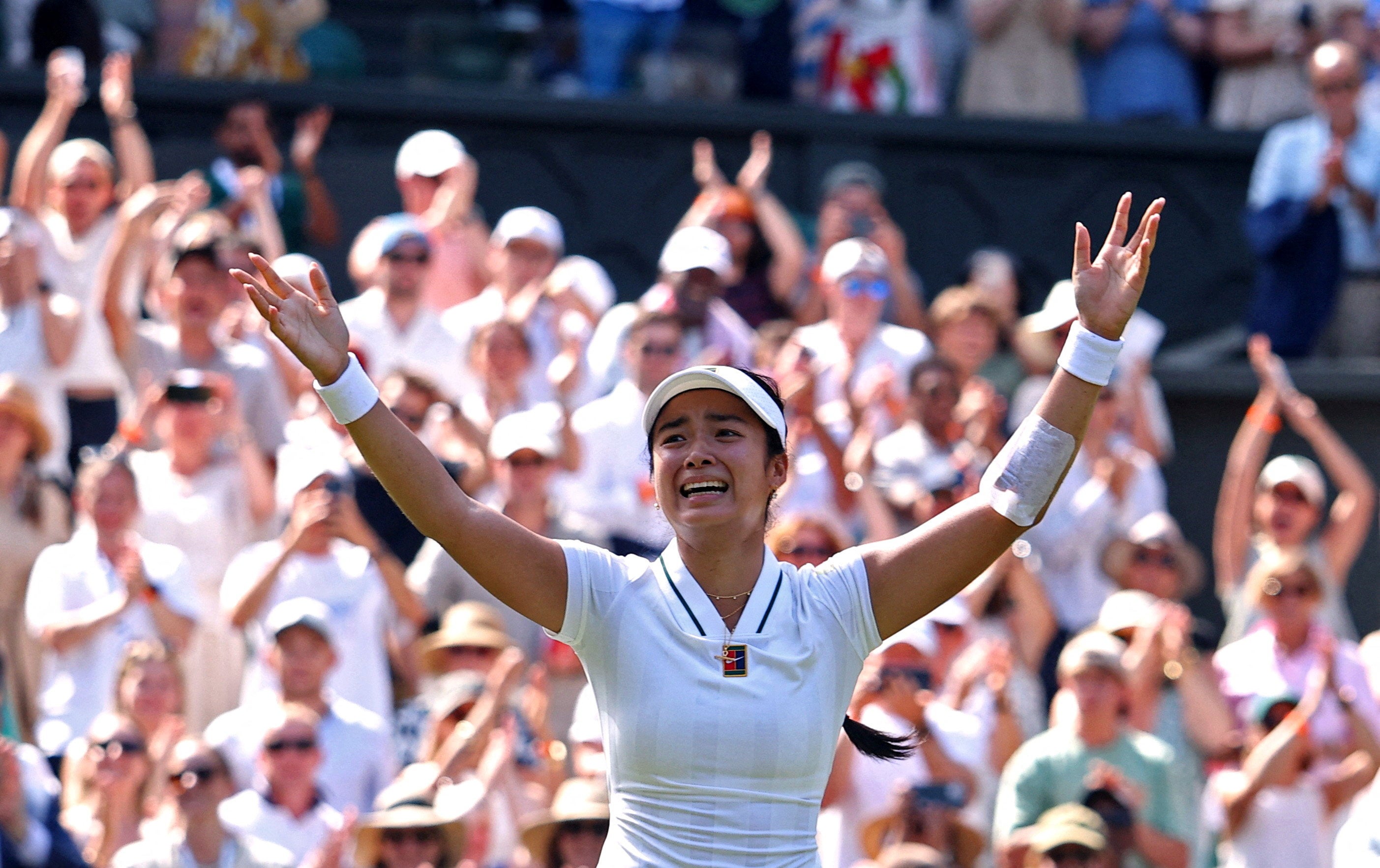 Eala will play Jasmine Paolini, the 2024 Wimbledon runner-up, for a place in the quarter-finals (Reuters)