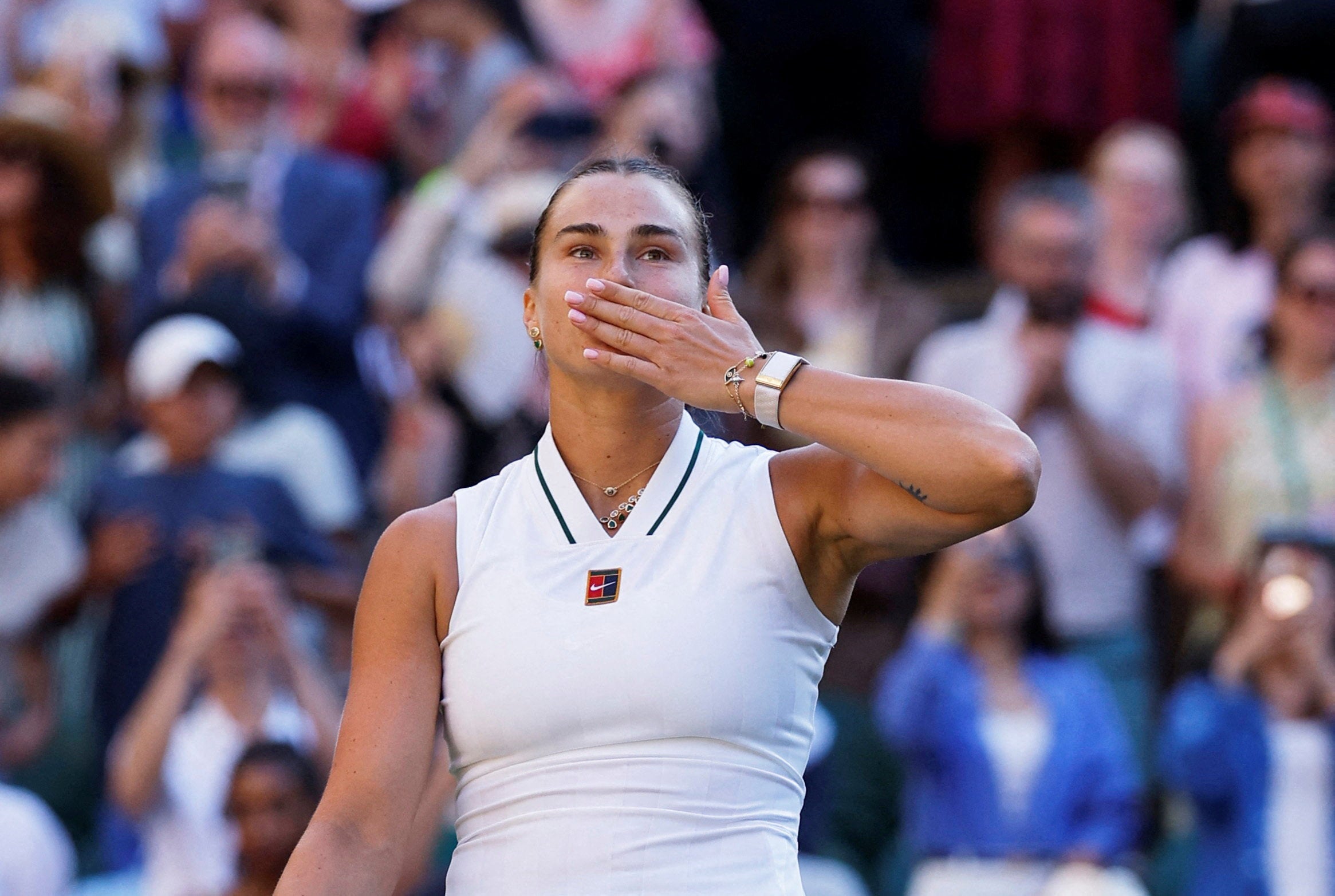 Sabalenka is bidding to win her first grass-court title at Wimbledon (Reuters)