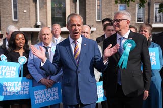 Reform UK leader Nigel Farage is facing more questions (Yui Mok/PA)