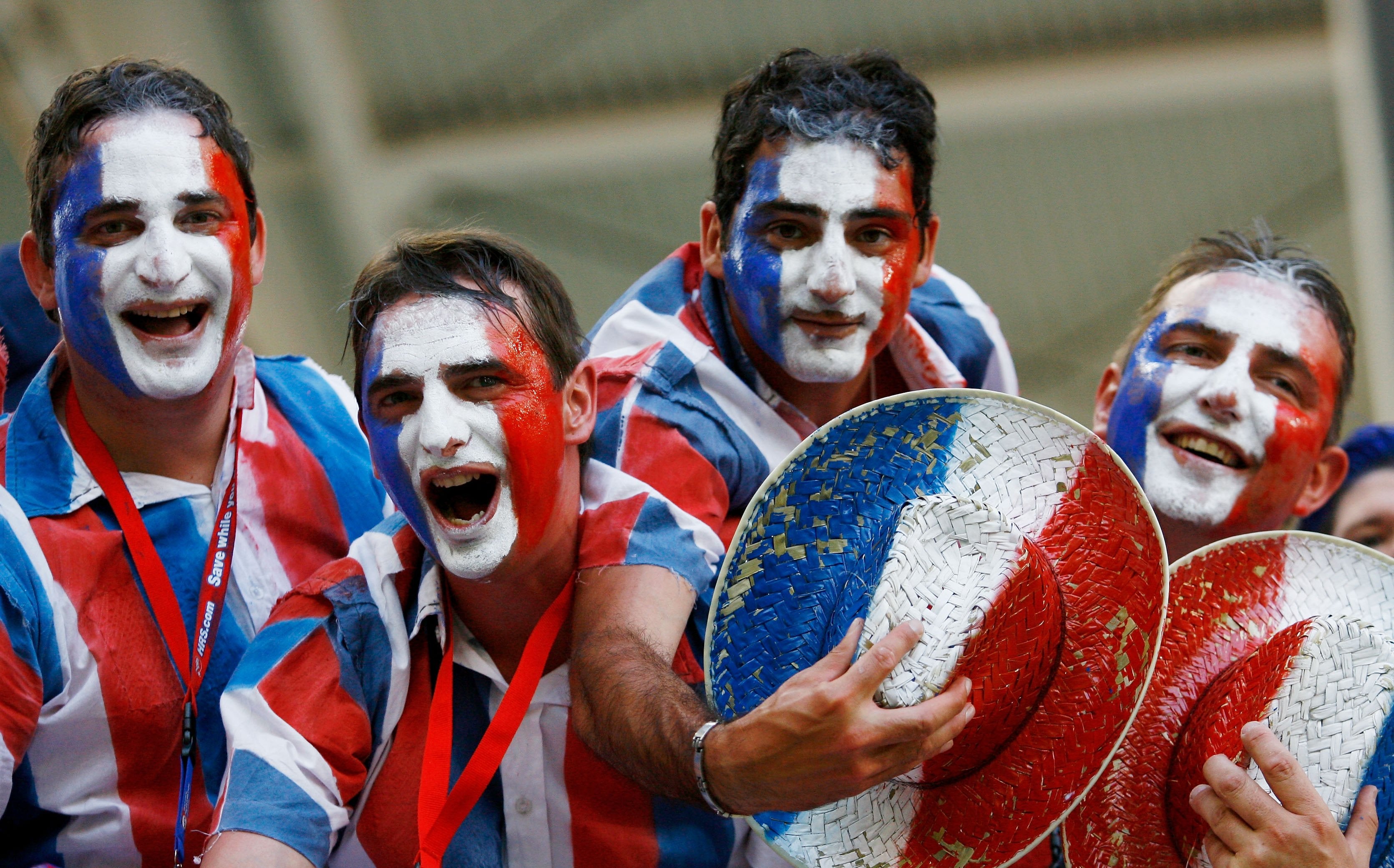 Botterill's photo of four France fans at the 2006 World Cup