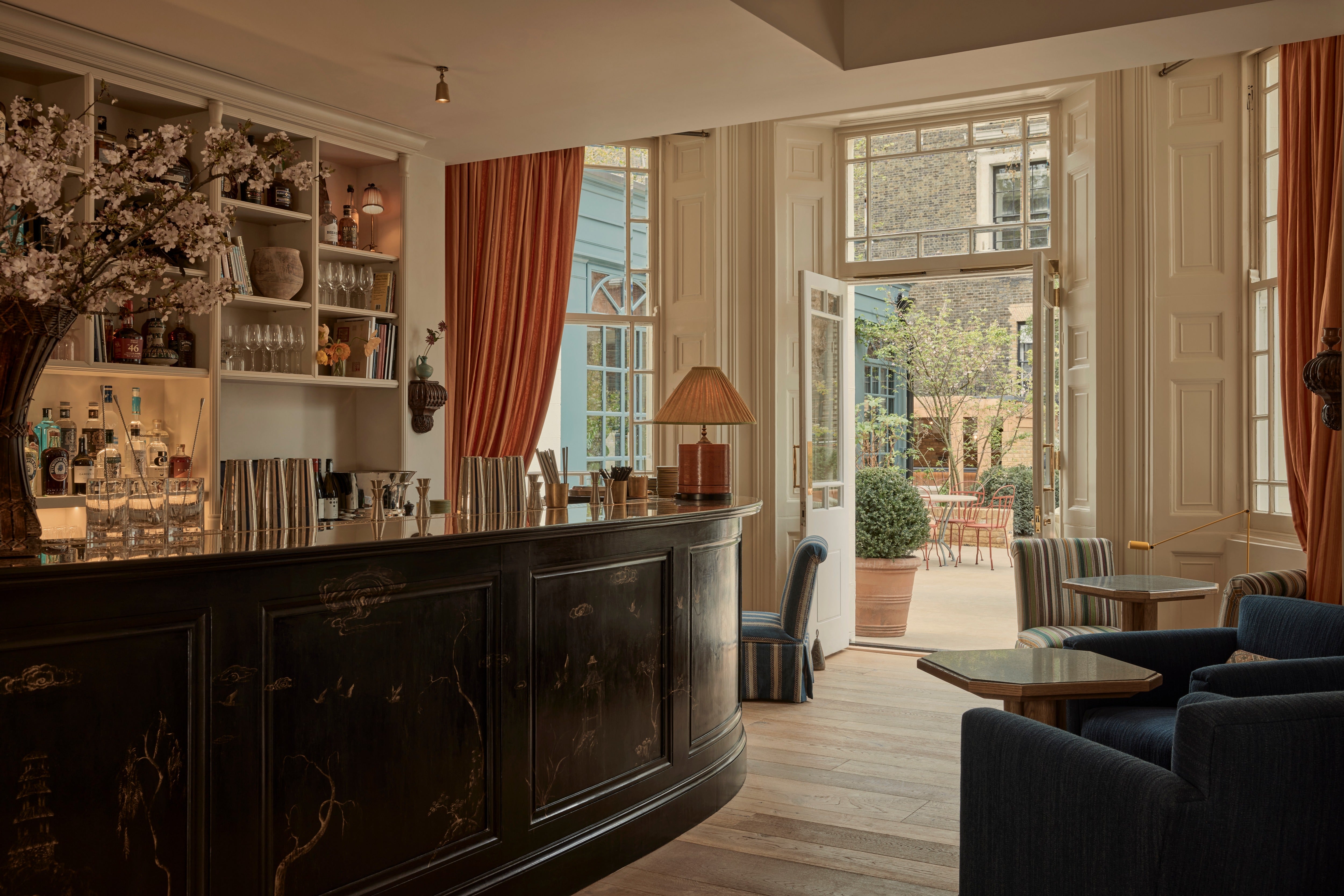 The Parlour, where antique treasures create the perfect setting for morning coffee (Zetter Bloomsbury)
