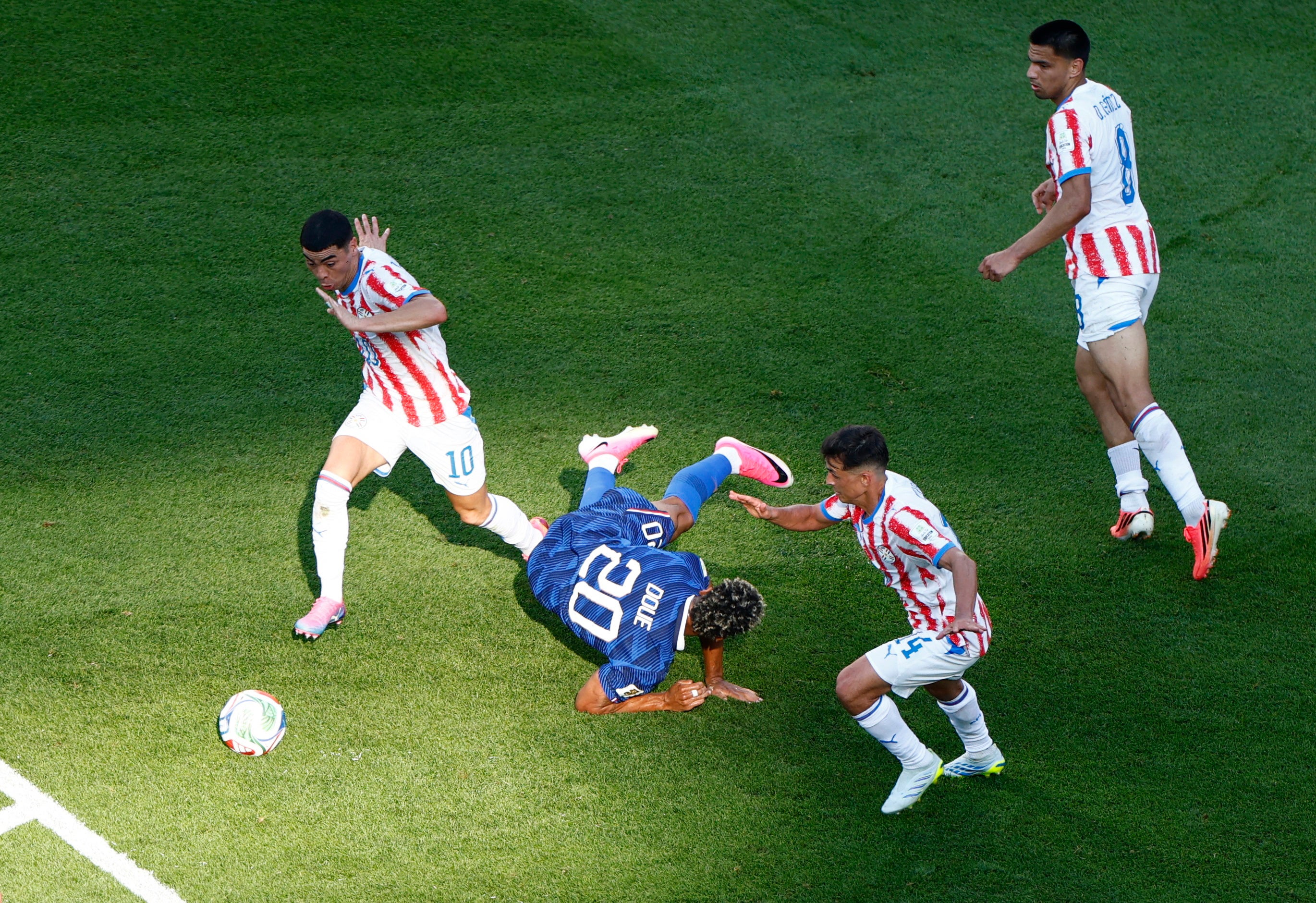 Desire Doue was fouled for the penalty