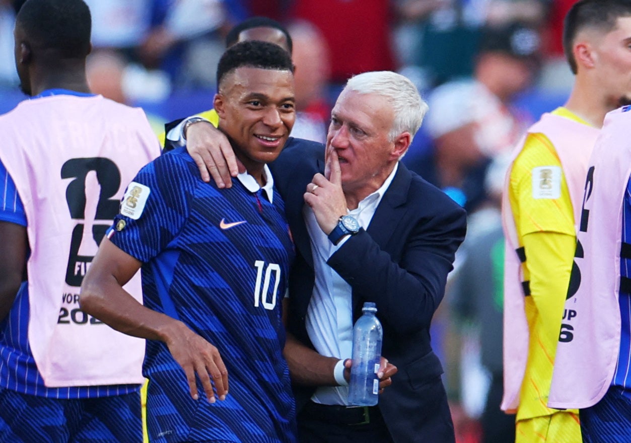 Dider Deschamps was delighted at Mbappe keeping his cool