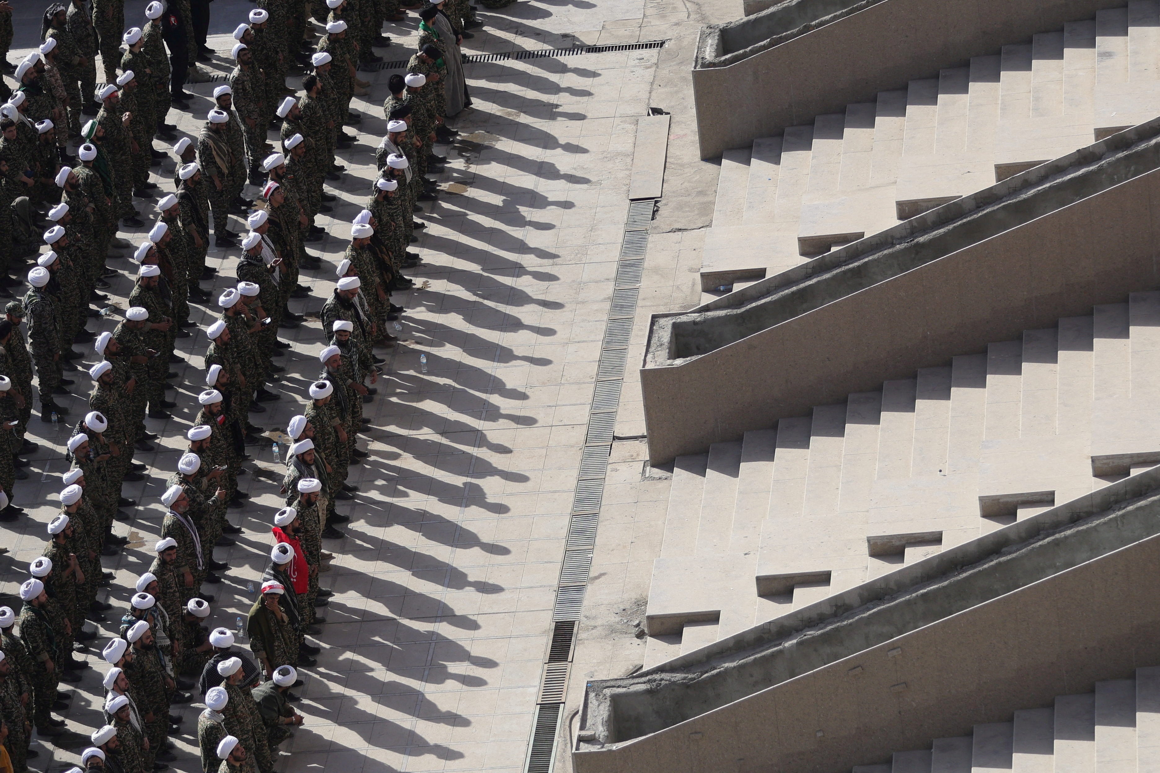 The public farewell ceremony at the Imam Khomeini Grand Mosalla