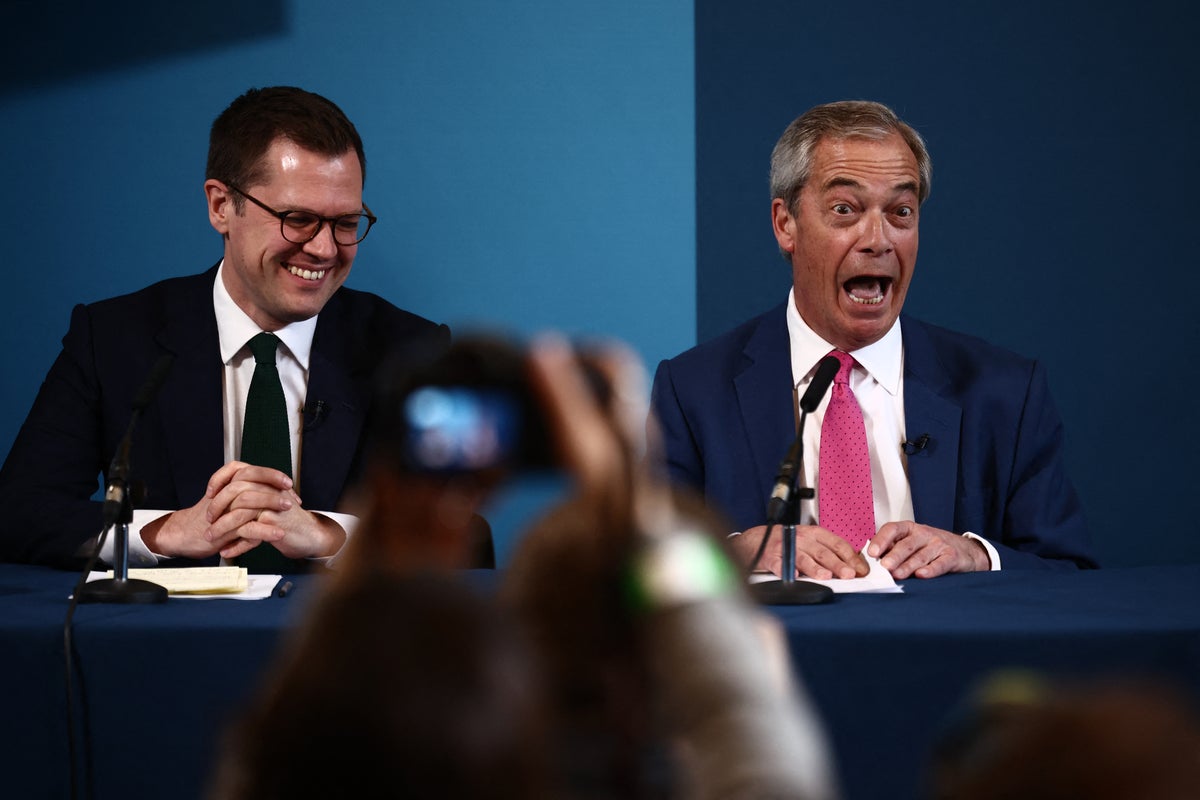 Robert Jenrick forced to deny embattled Farage is a ‘liability’