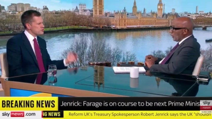 Jenrick angrily rebuffed claims Farage has become a liability