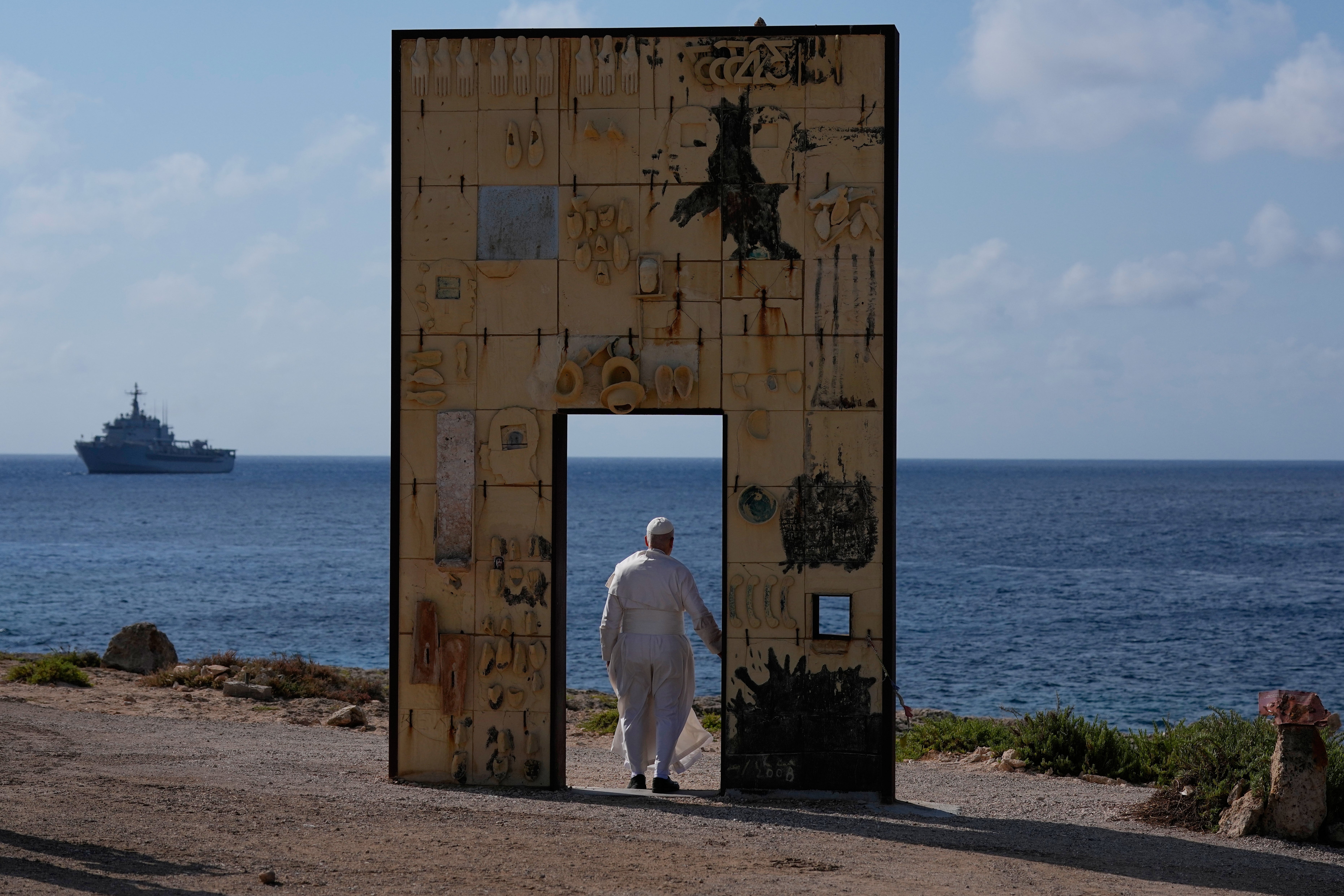 APTOPIX Italy Pope Lampedusa