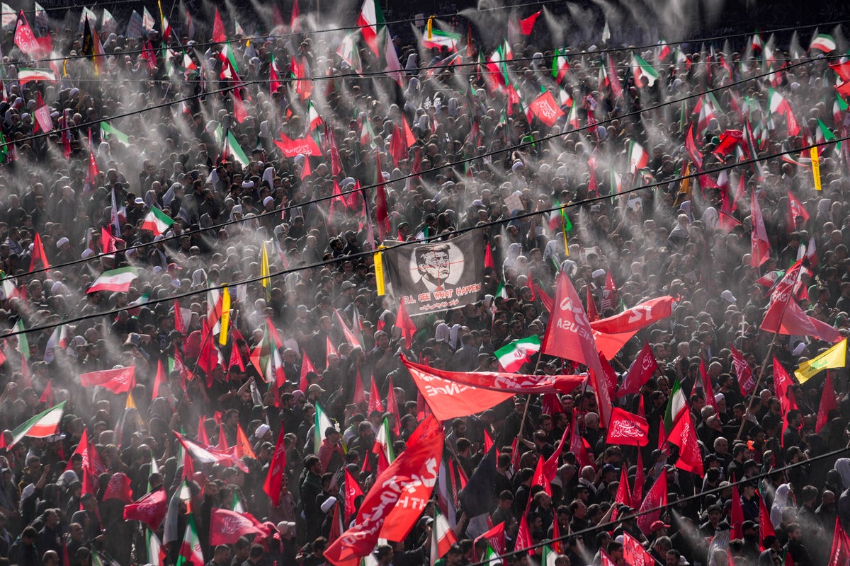 Calls for revenge as senior Iranian officials appear in public for supreme leader’s funeral – UK Times