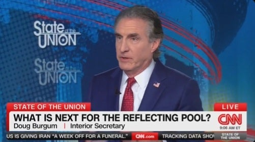 Doug Burgum offered a new explanation for the Lincoln Memorial Reflecting Pool's algae blooms on Sunday