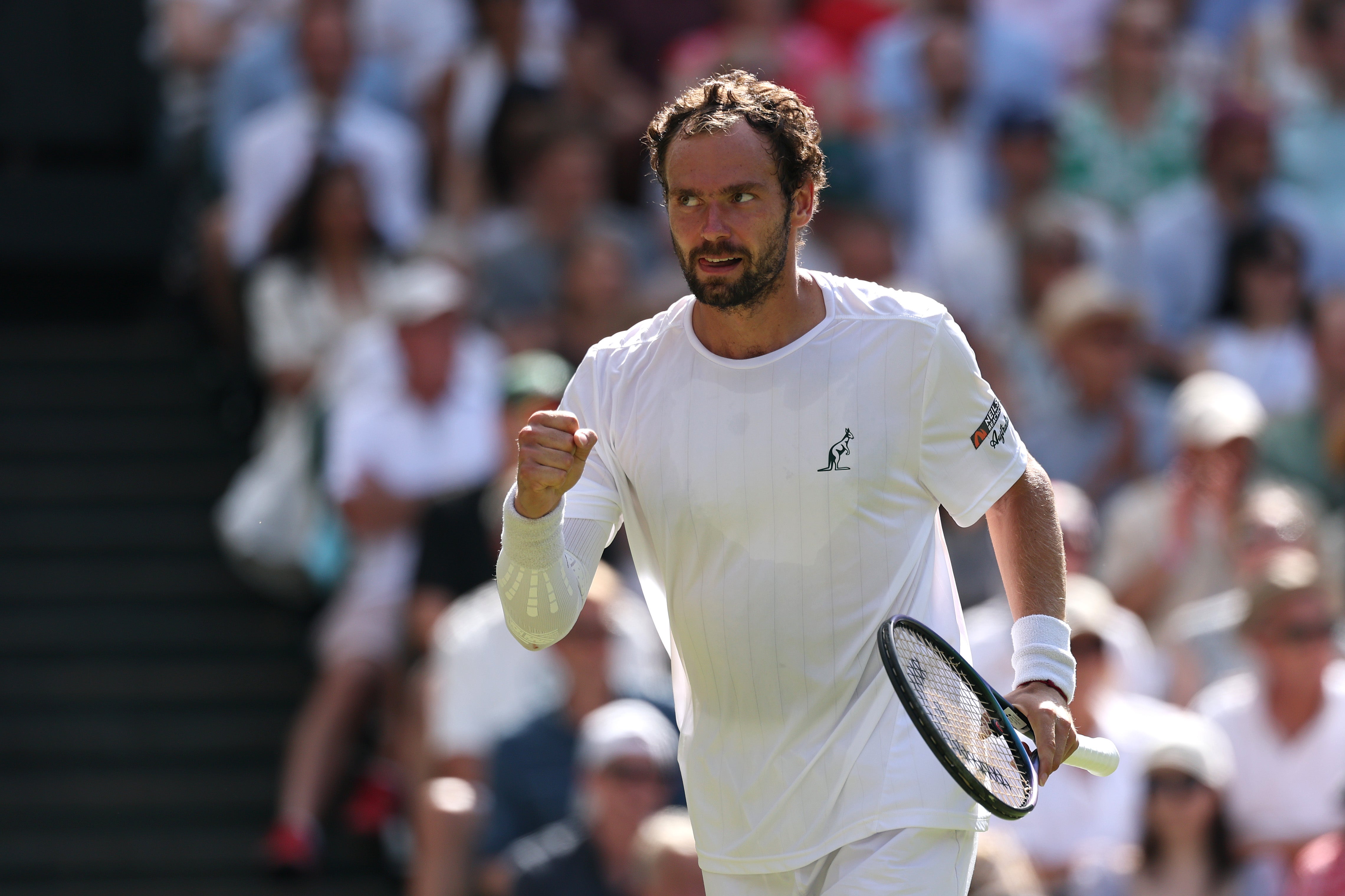 Safiullin made the fourth round of Wimbledon