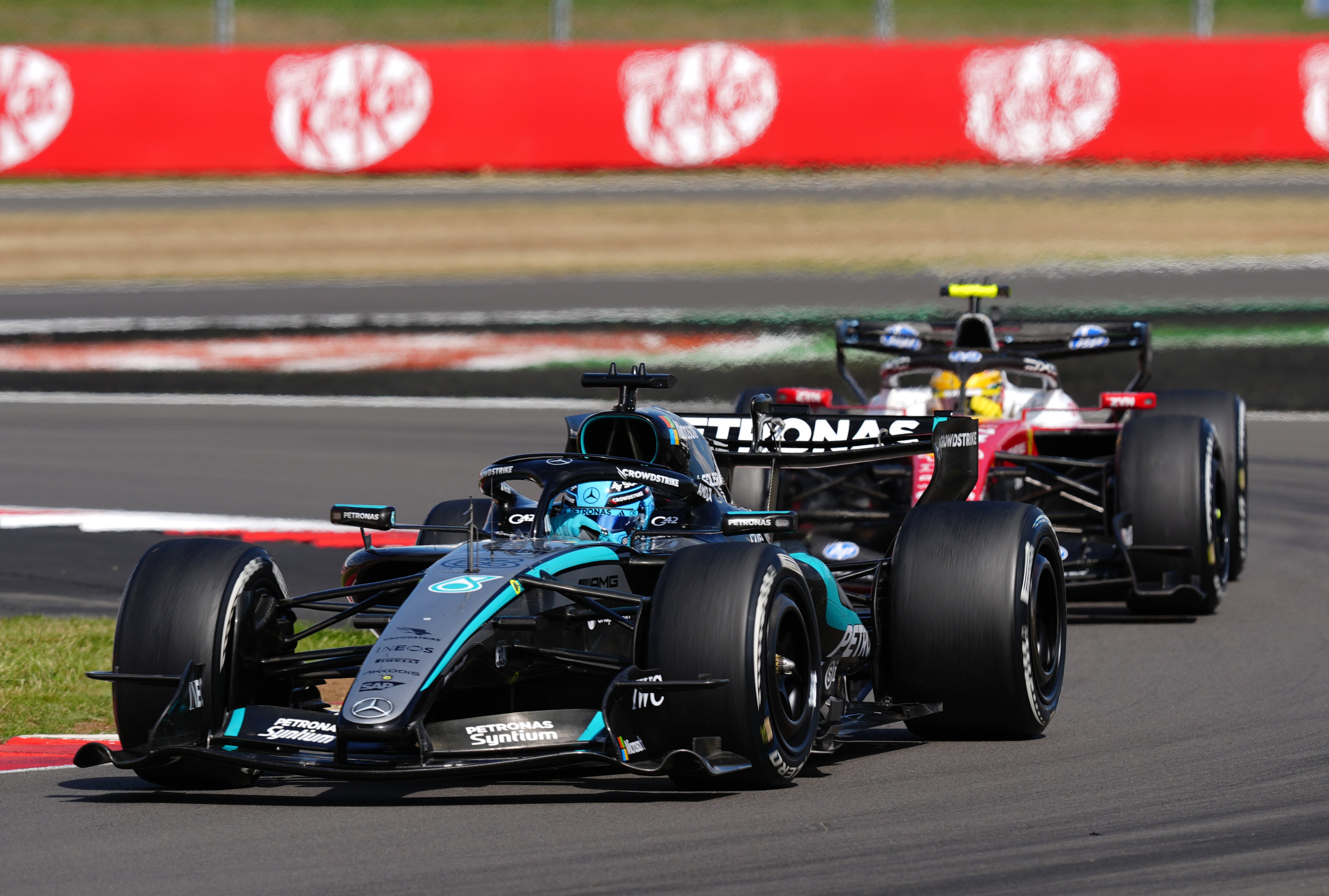 George Russell and Lewis Hamilton gained ground in the drivers' championship with podium finishes