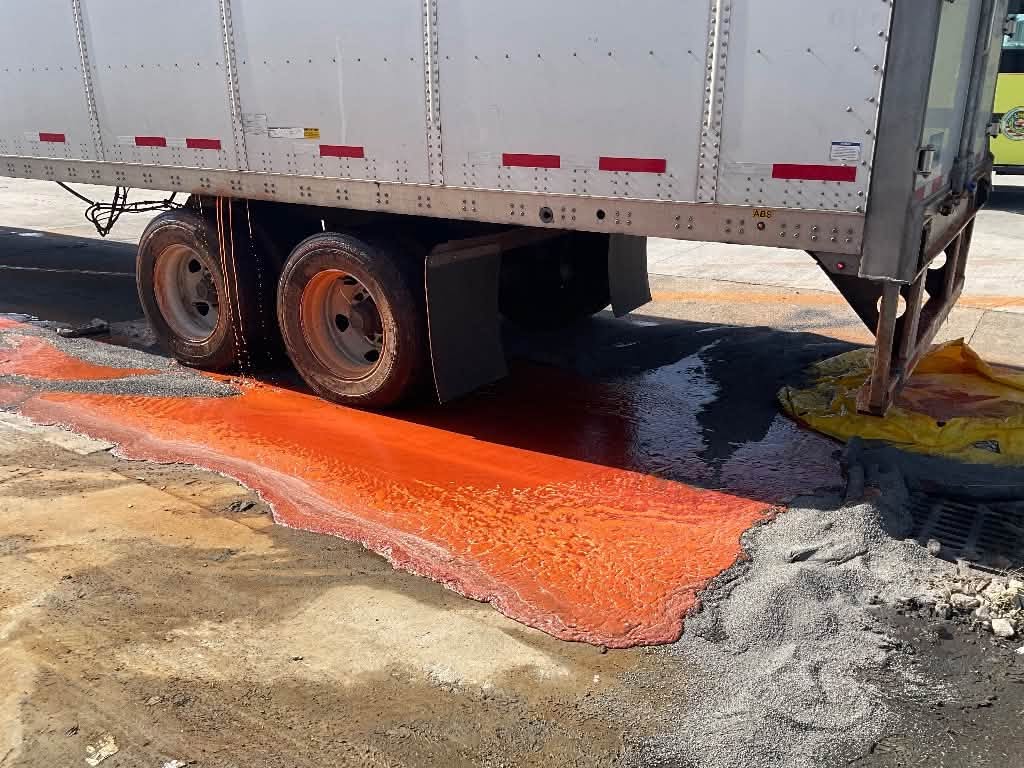 Environmental officials were called in to handle the spill