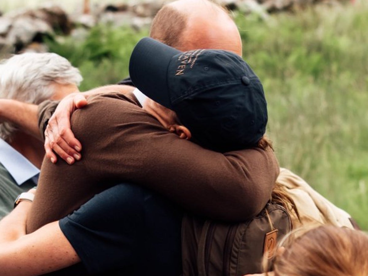 Kate shares photos of emotional family reunion after Three Peaks Challenge  | The Independent