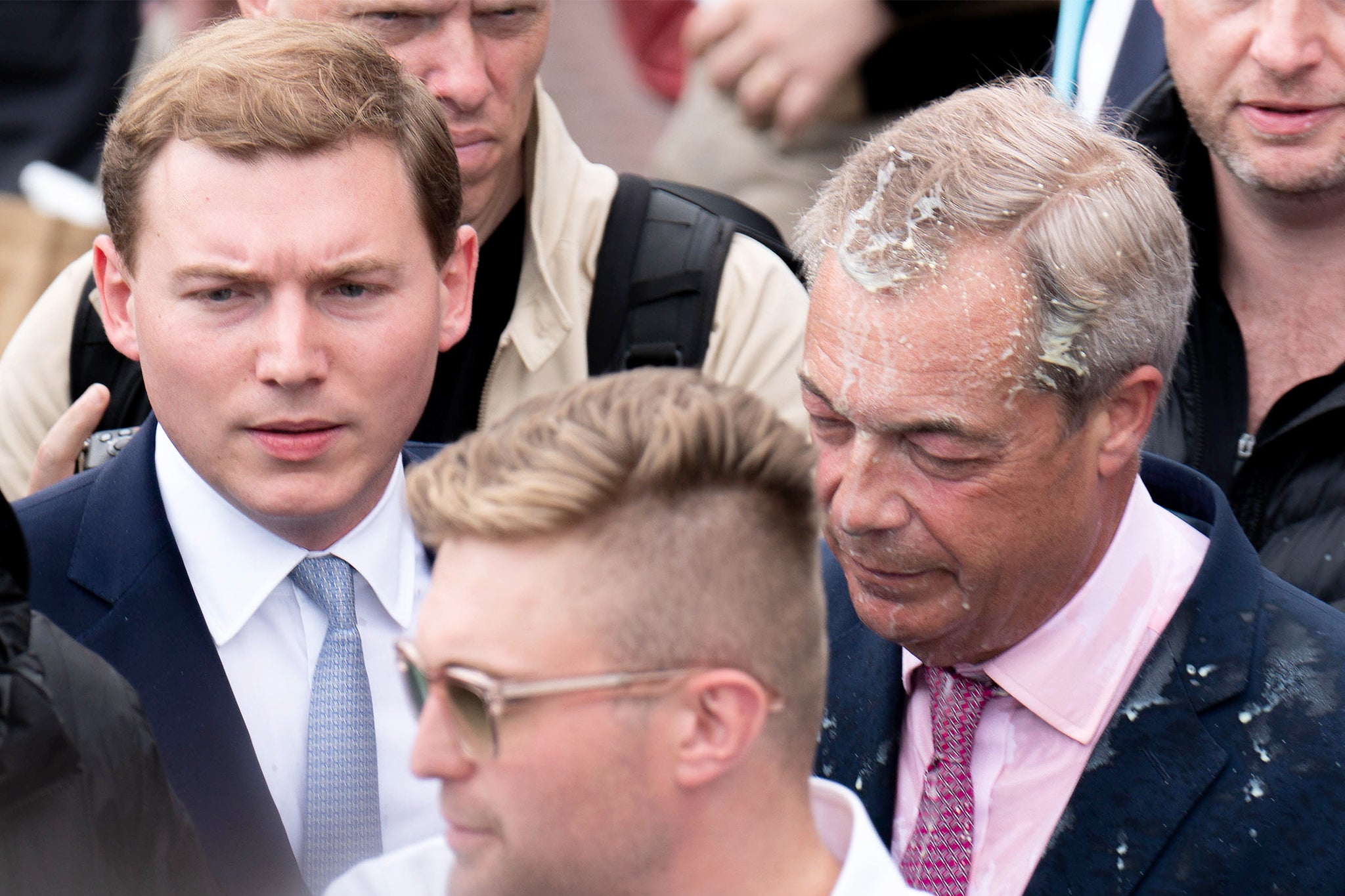 Nigel Farage has faced allegations that long-term ally convicted criminal George Cottrell had provided funding for security and staffing in the year before he was elected (PA)