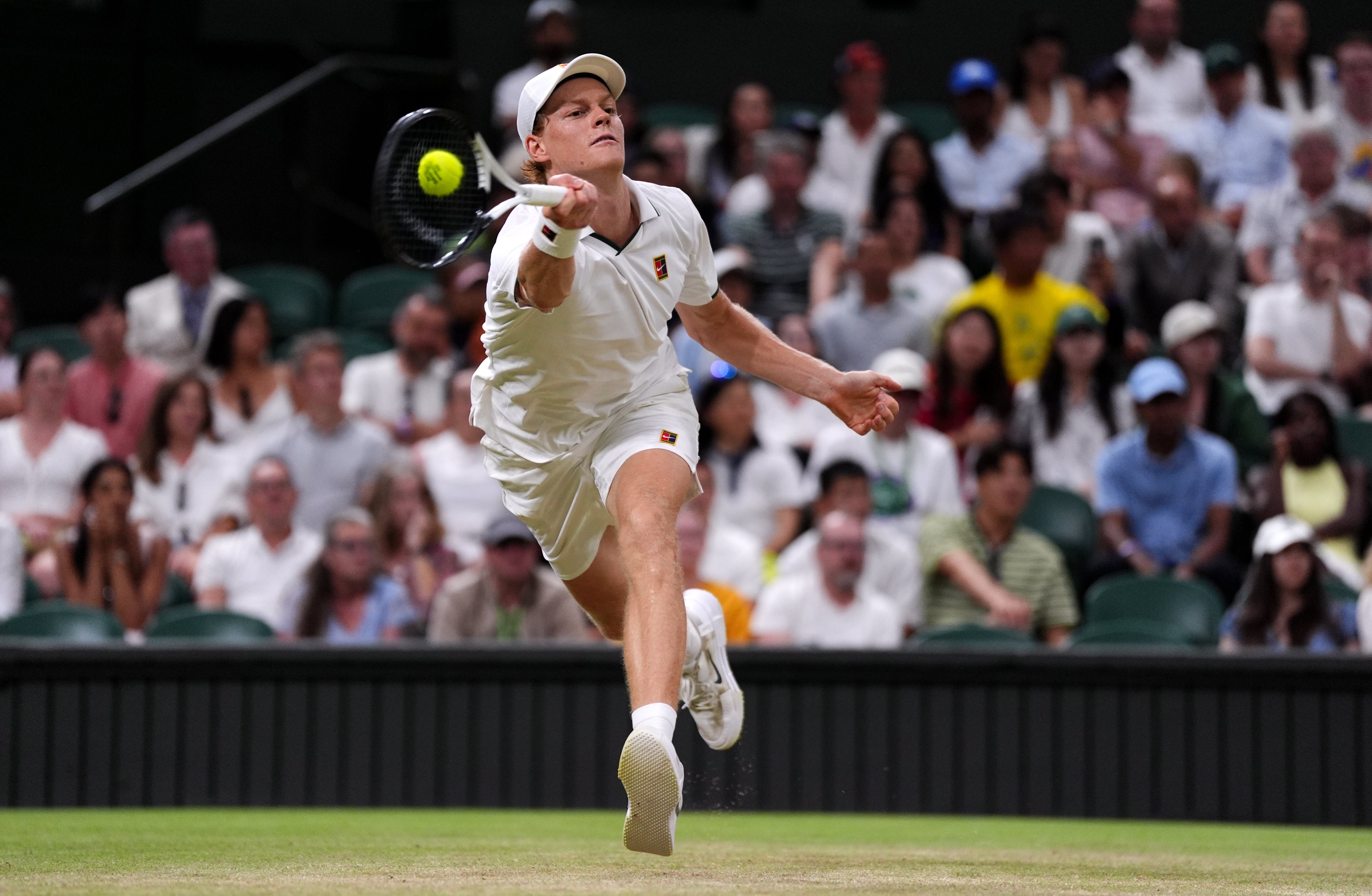 Jannik Sinner sailed through to the last eight (Ben Whitley/PA) (PA Wire)