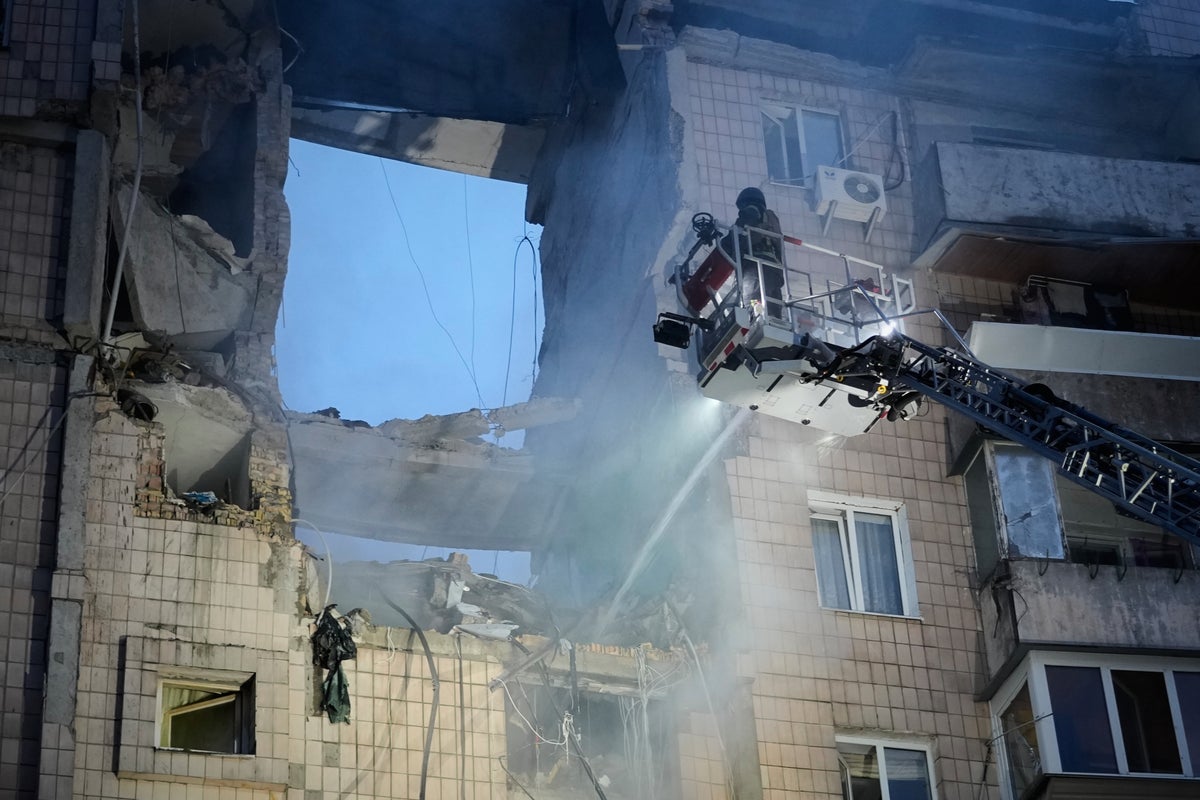 Russian missile and drone attack on Ukraines capital kills at least 3