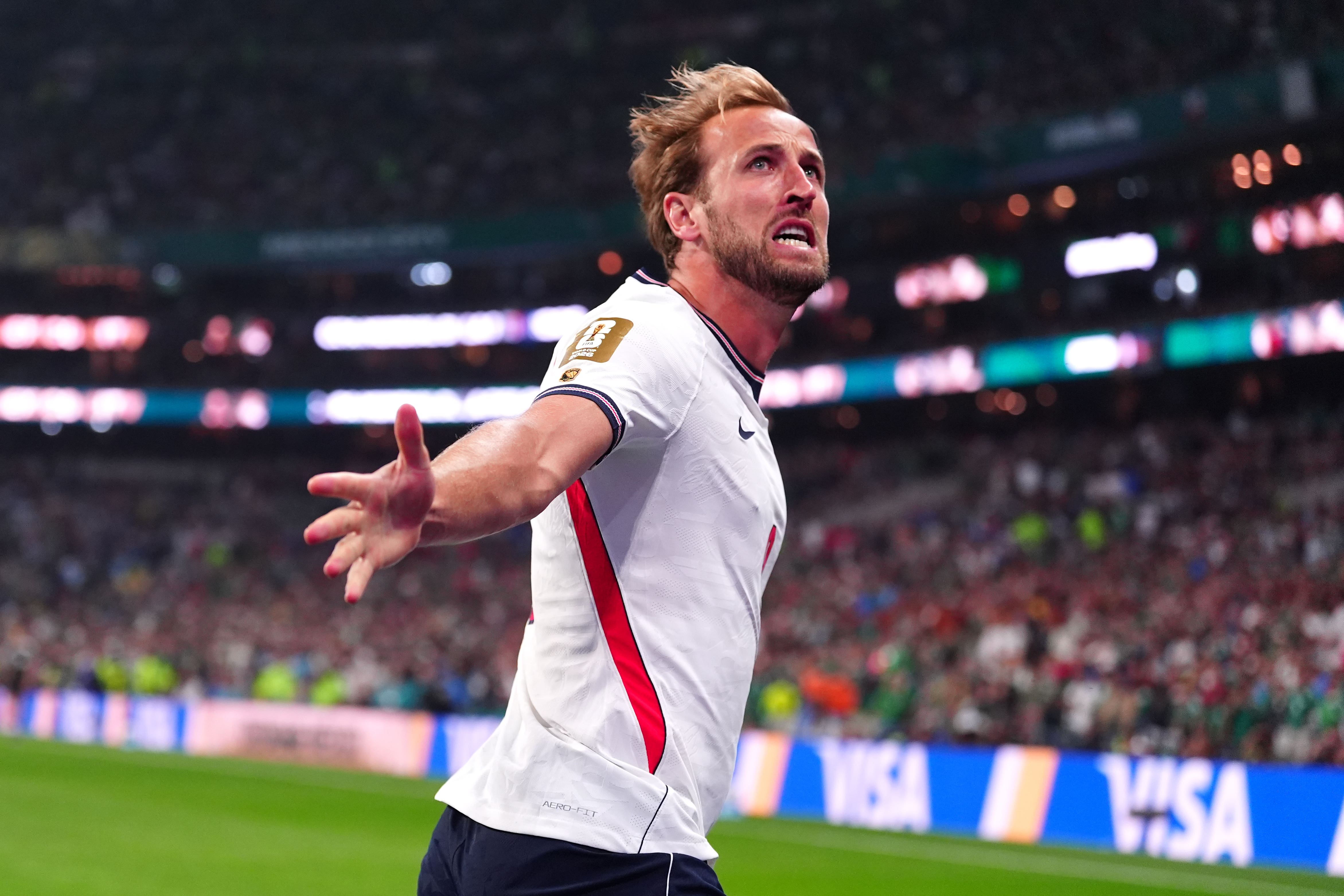 England captain Harry Kane scored his sixth goal of the World Cup in the 3-2 victory over Mexico (Bradley Collyer/PA) (PA Wire)