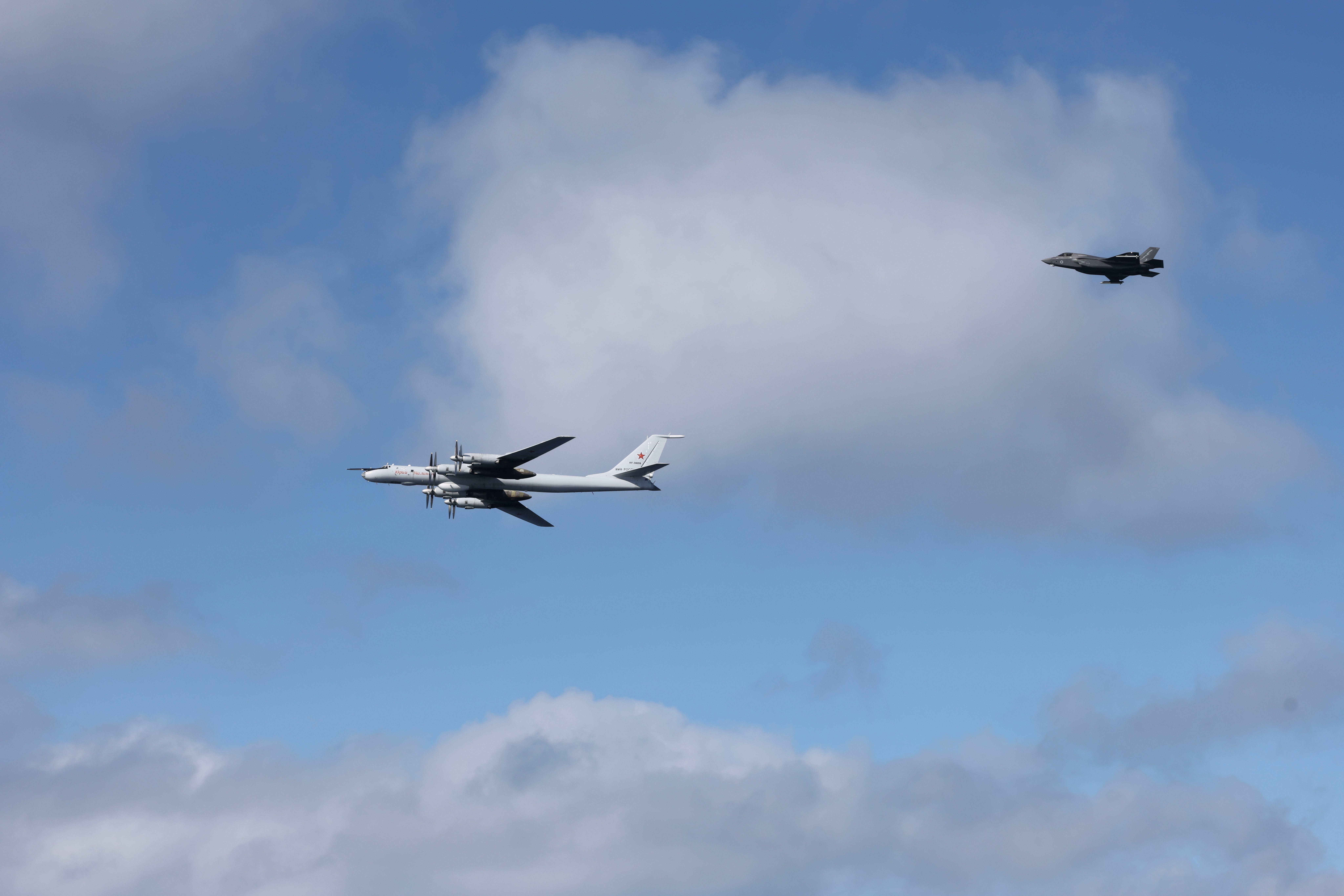 Royal Navy aircraft intercepted a Russian military aircraft