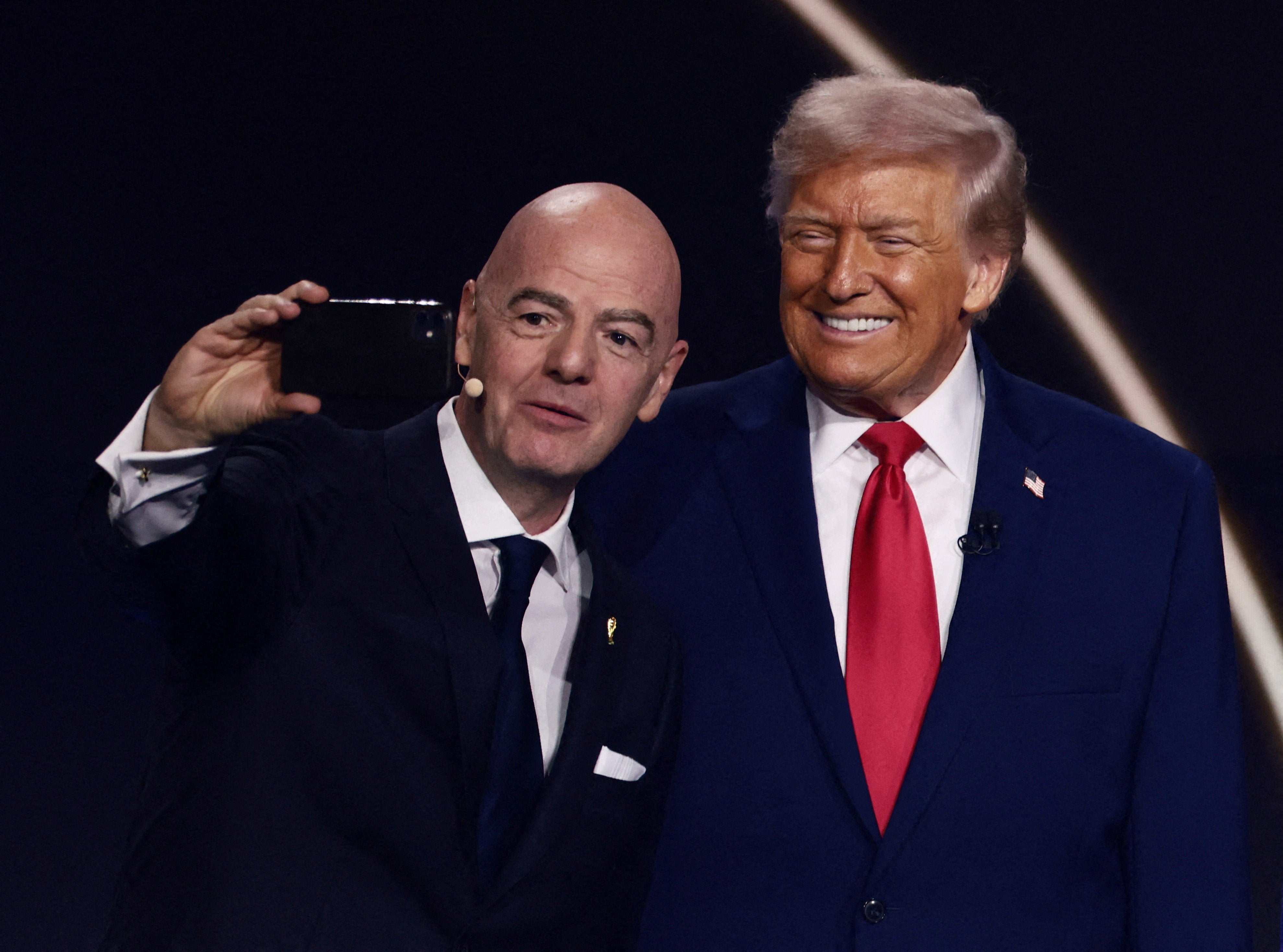 Trump and FIFA President Gianni Infantino, who was heavily criticized last year after presenting the former with the first-ever ‘FIFA Peace Prize’