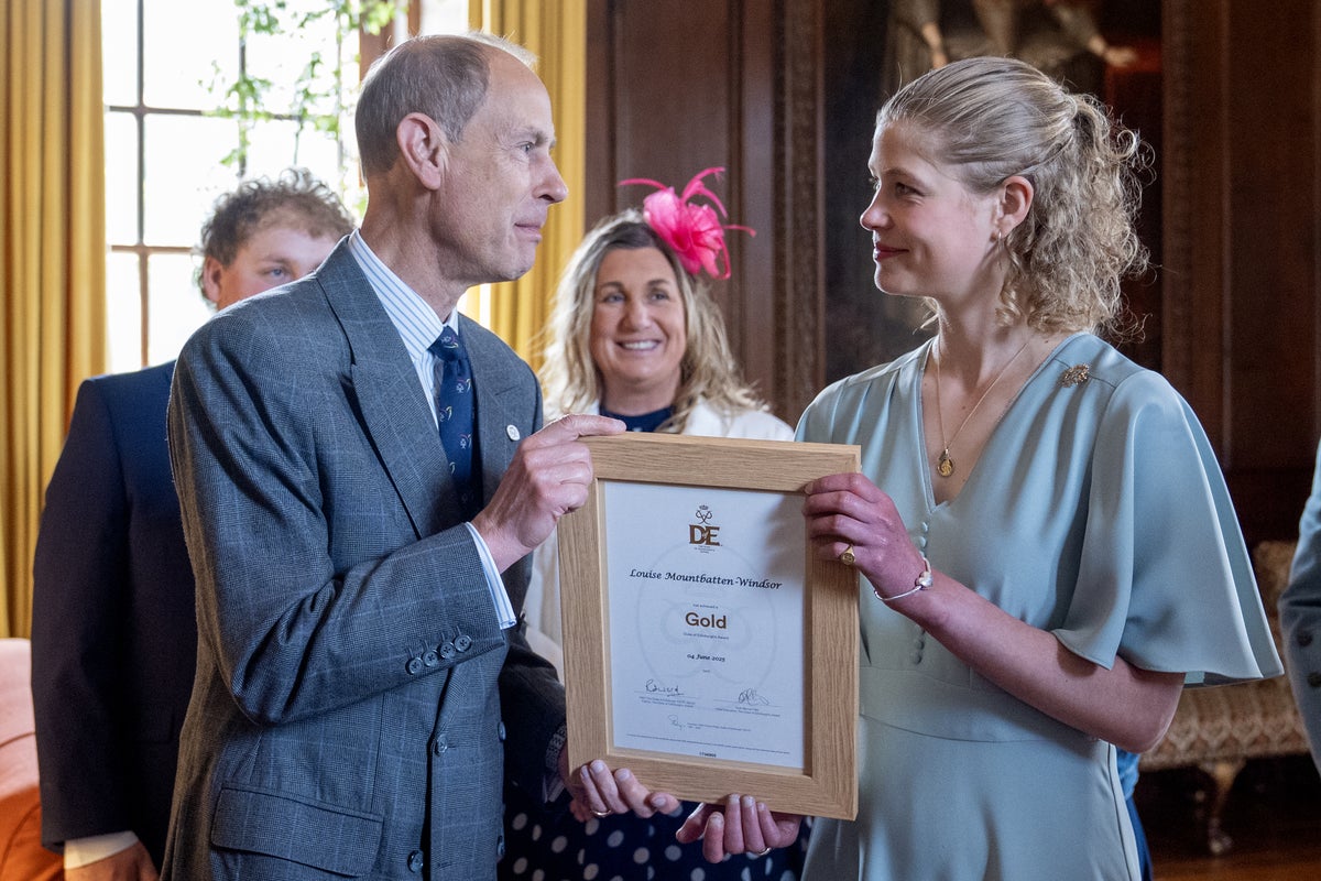 Lady Louise Windsor Receives Gold DofE Award from Prince Edward