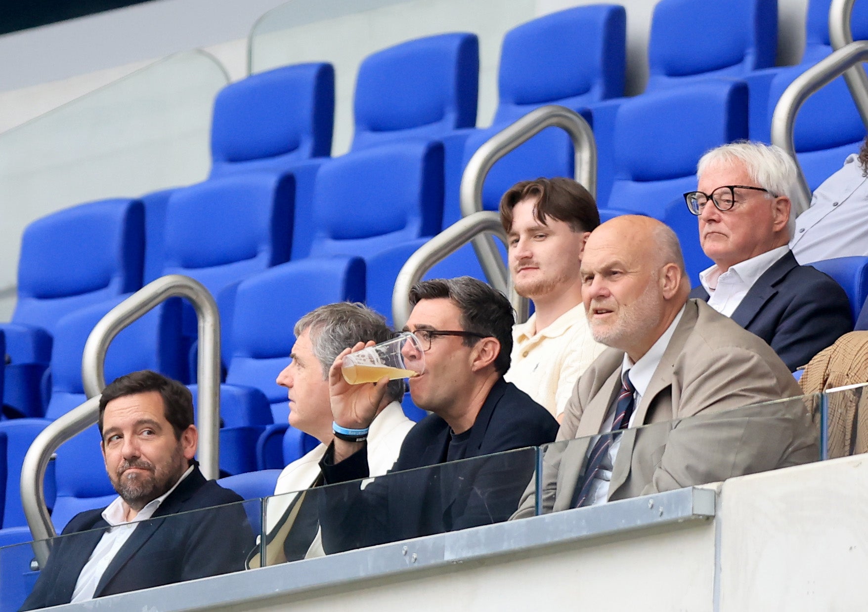 Andy Burnham says he will re-look at his drinking rules as he heads to the Hill Dickinson Stadium with friends, including Liverpool mayor Steve Rotheram, to watch Leigh Leopards beat Warrington Wolves on Saturday.