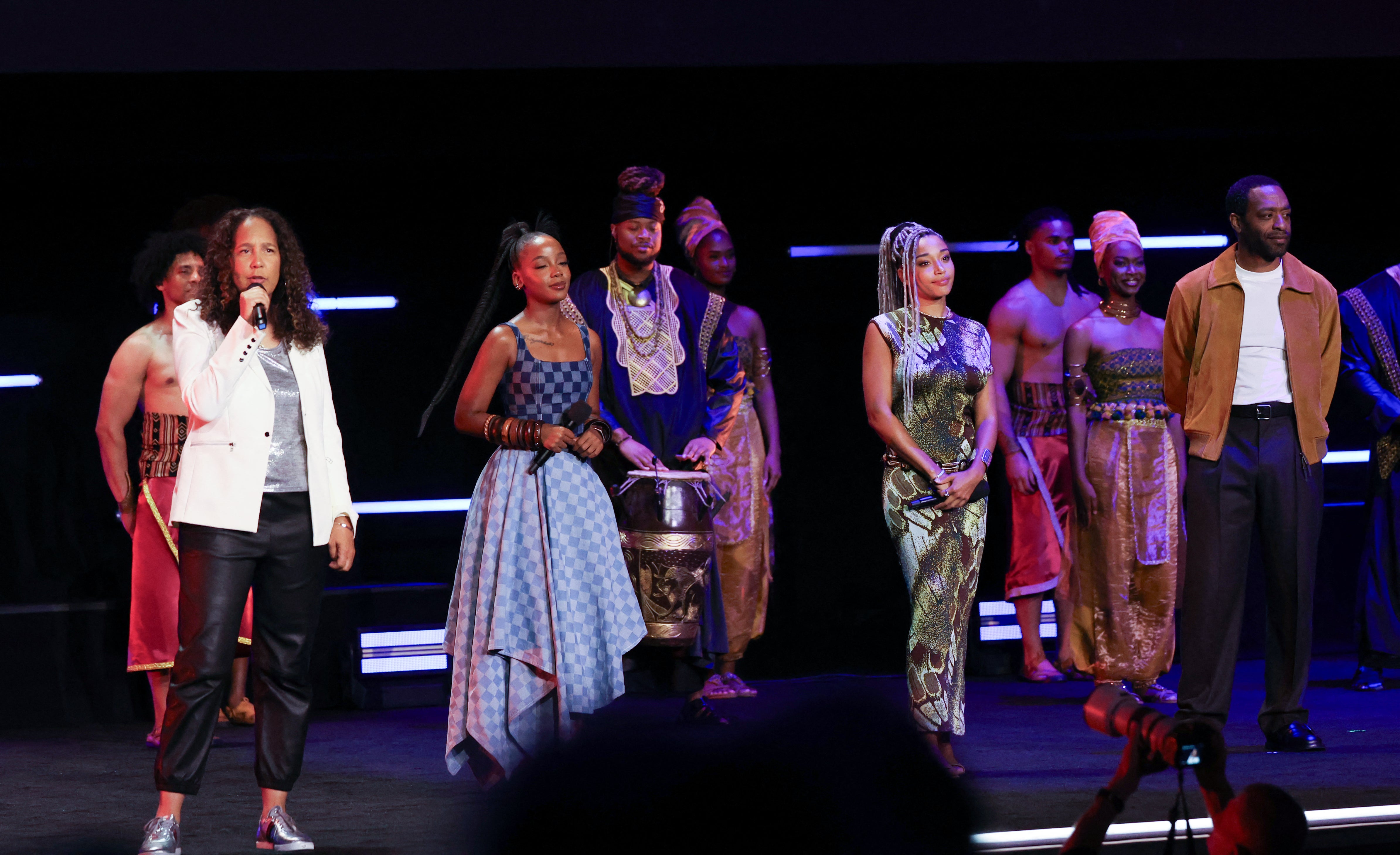 Prince-Bythewood (left) with the cast of ‘Children of Blood and Bone’