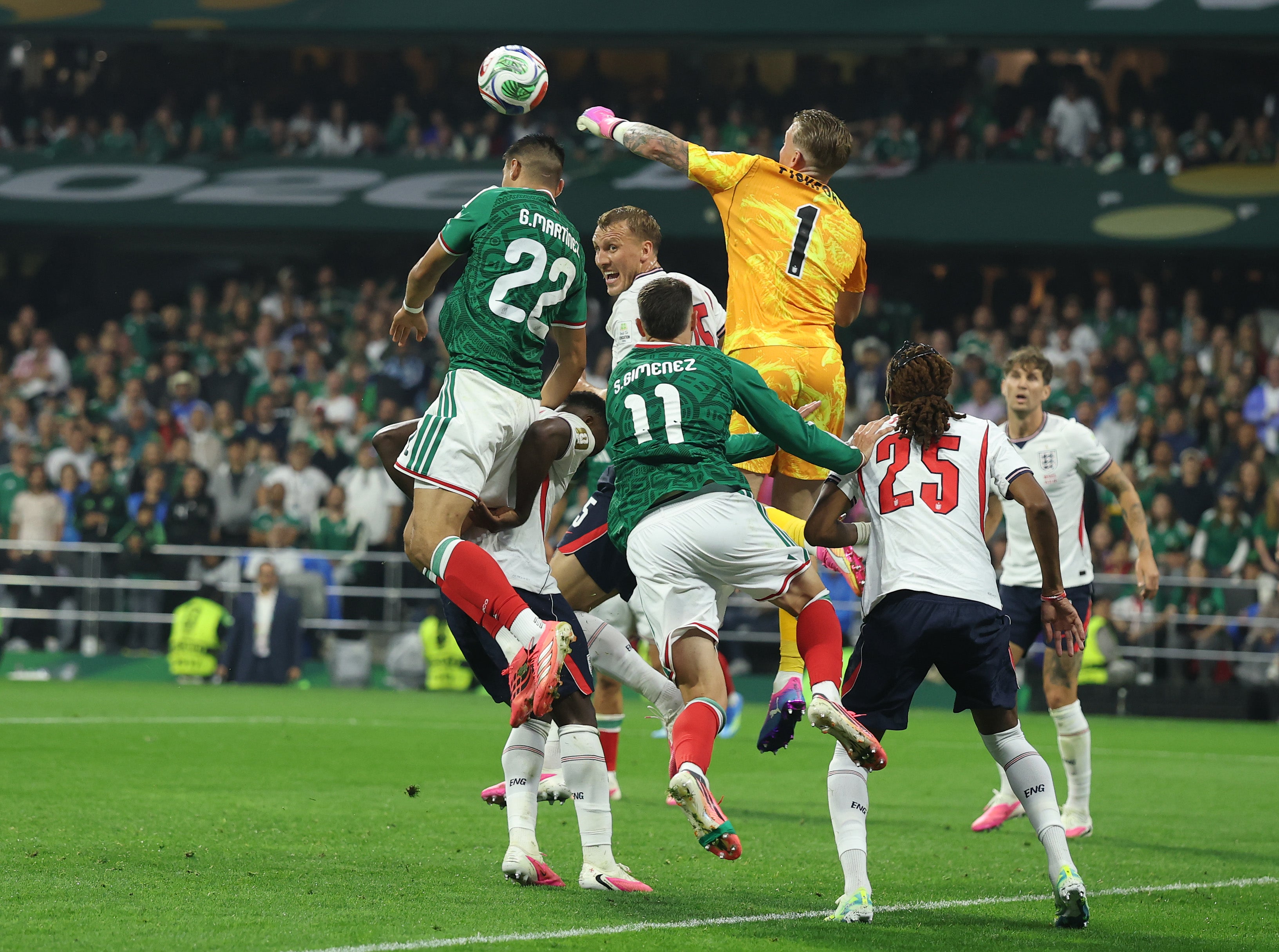 Jordan Pickford commanded his area