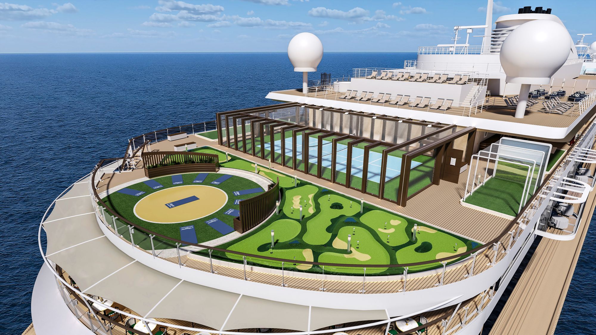 First look at Seven Seas Prestige’s luxury cruise ship sports deck