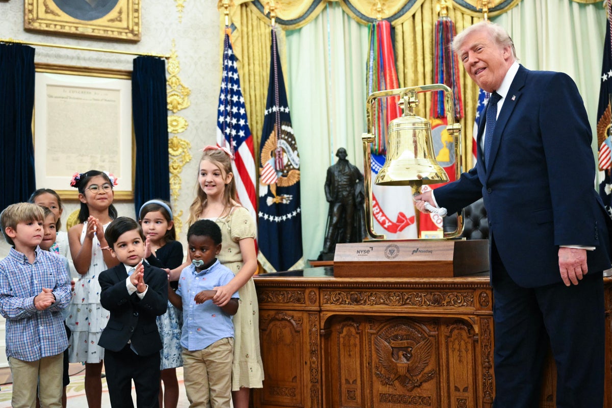 Trump rings Stock Market bells from White House to launch his kiddie investment accounts