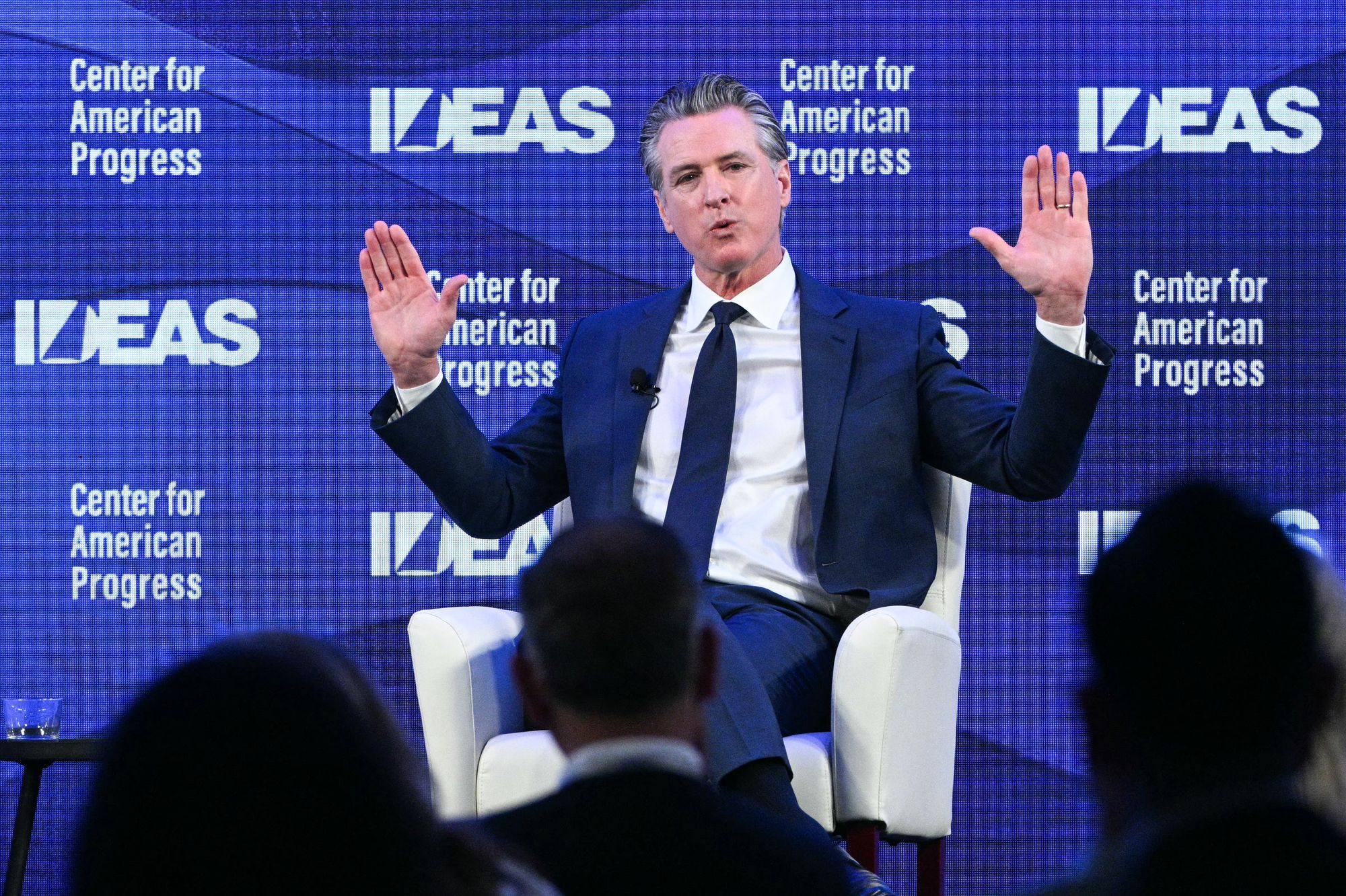 California Governor Gavin Newsom criticized the media for what he described as overly deferential coverage of President Donald Trump, accusing reporters in Oval Office press conferences of acting like 'sycophants'