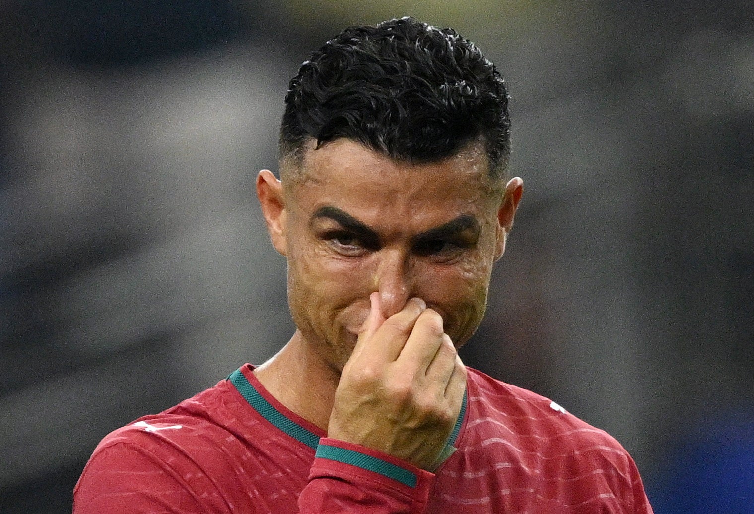 Cristiano Ronaldo was in tears at the final whistle
