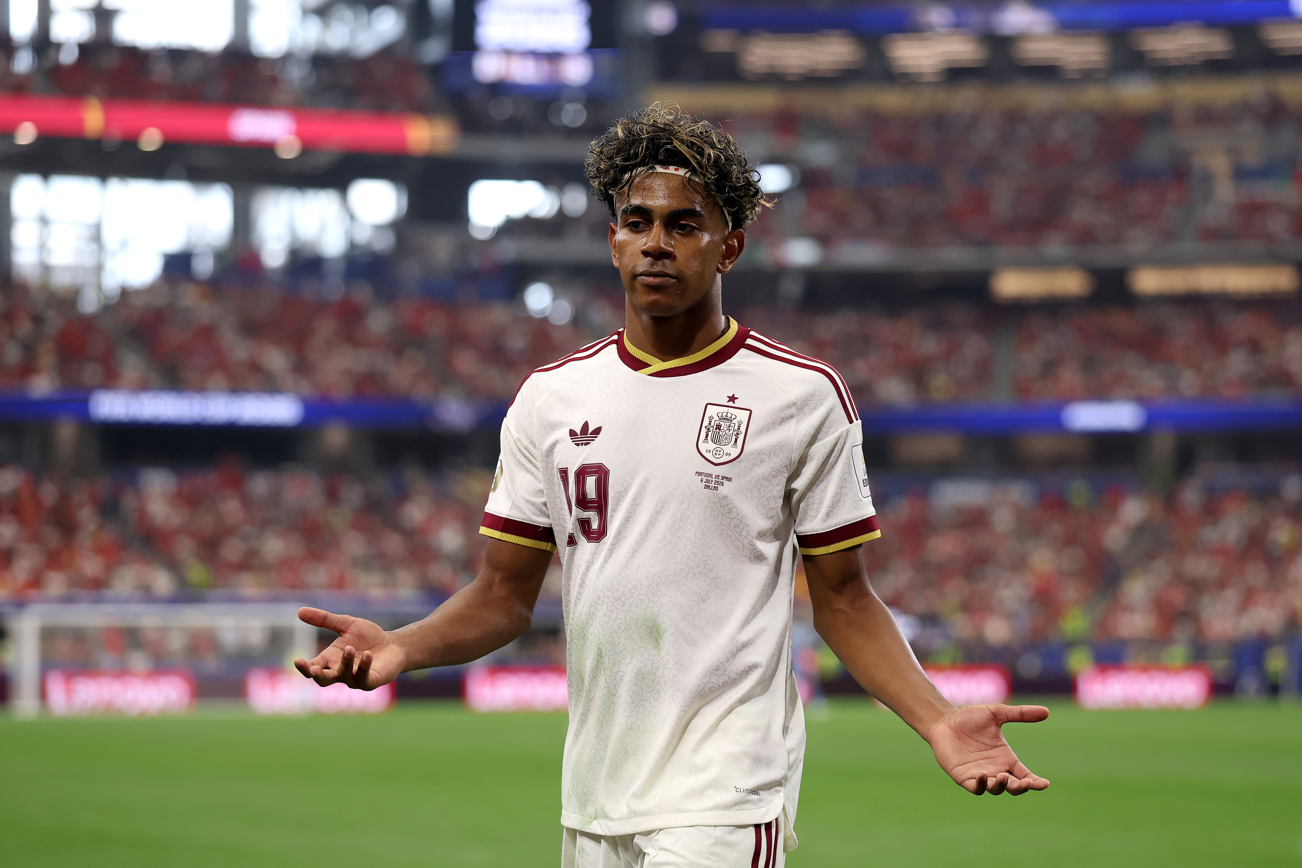 Lamine Yamal had a quieter game than usual (Getty)