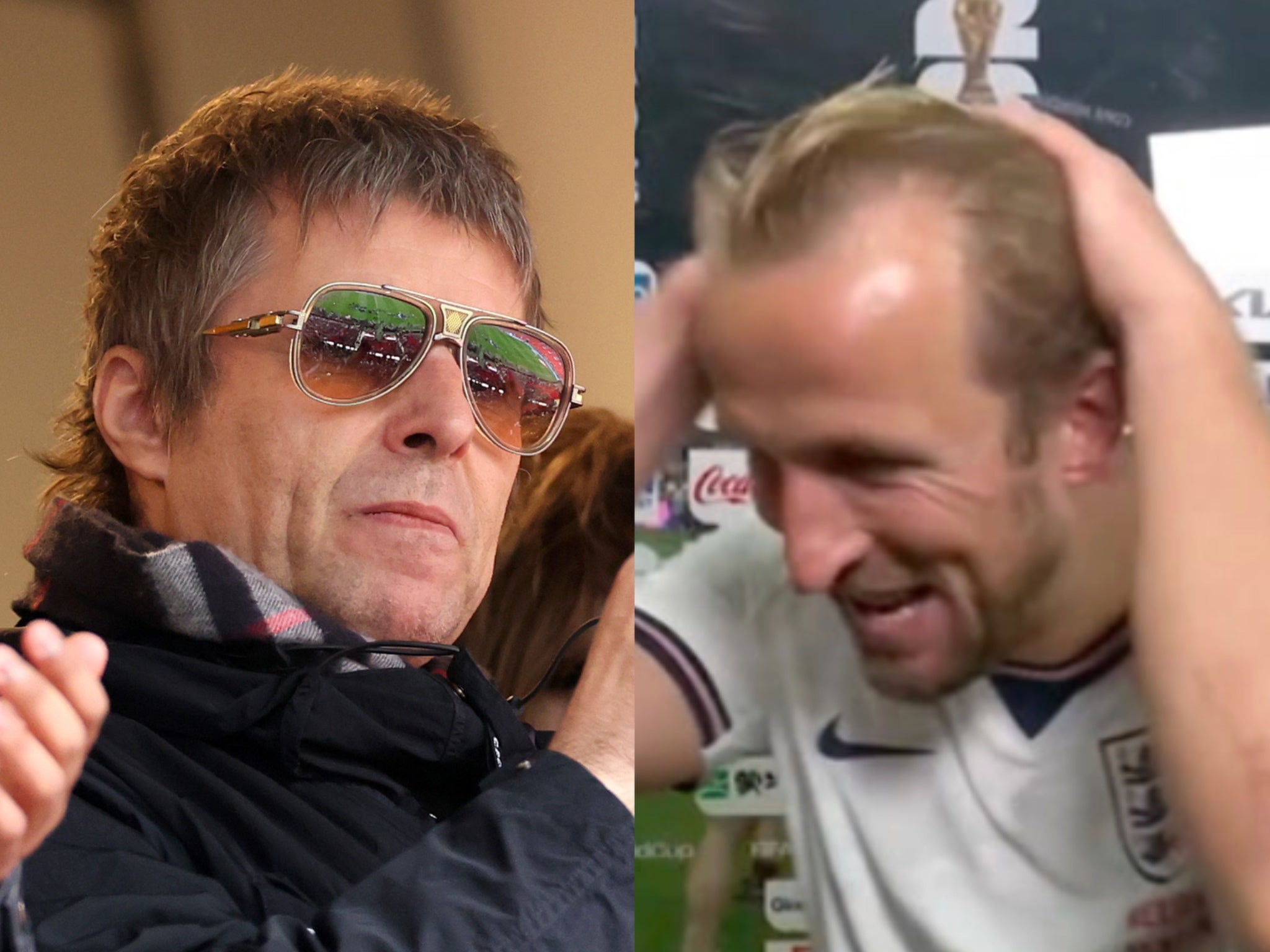Liam Gallagher jokes about Harry Kane losing voice in viral Wonderwall moment at World Cup