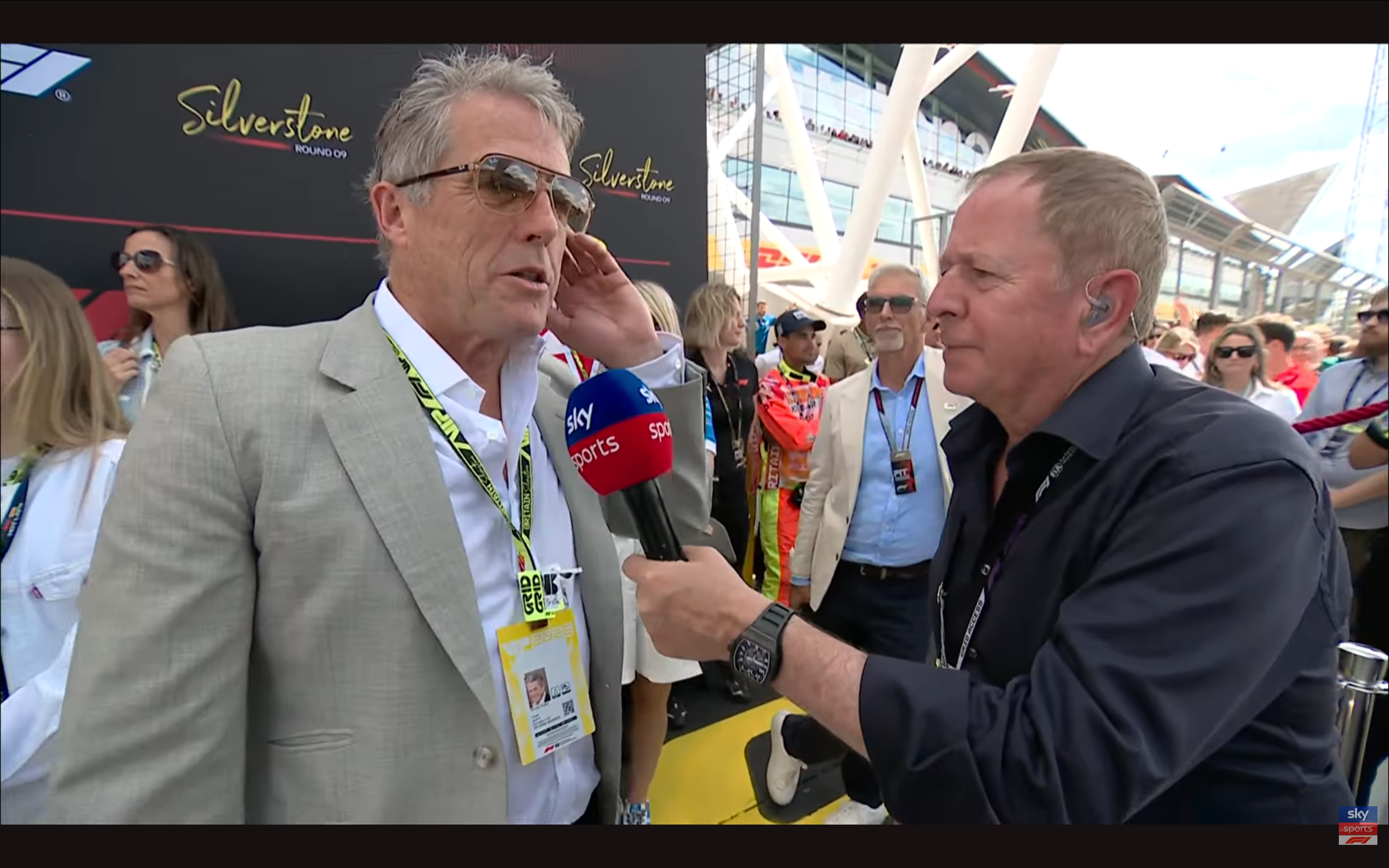 Brundle interviewte Grant während seines Gridwalks in Silverstone