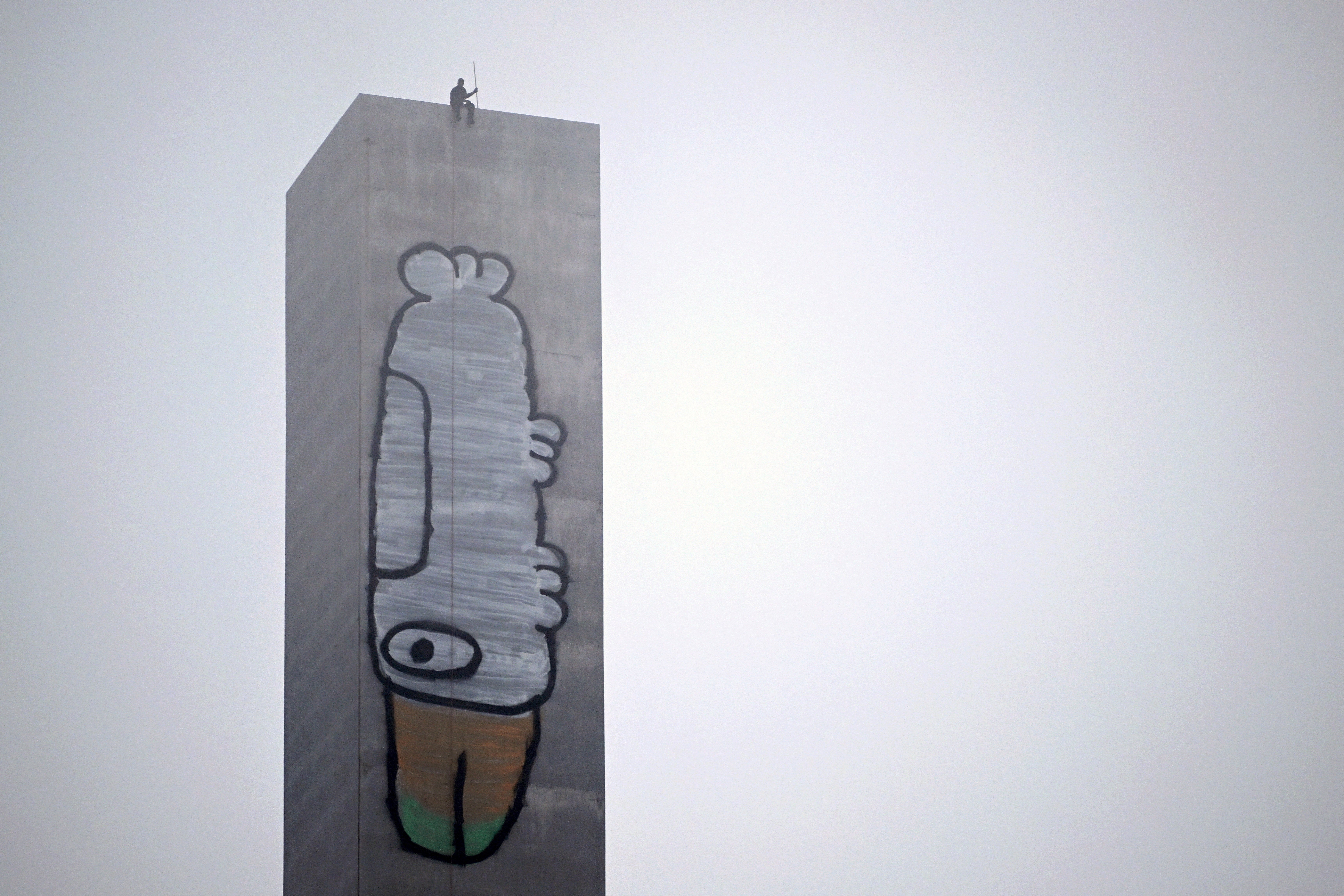 Police arrest man who spray-painted &lsquo;Pam the Bird&rsquo; graffiti on Australia&rsquo;s Bolte Bridge tower