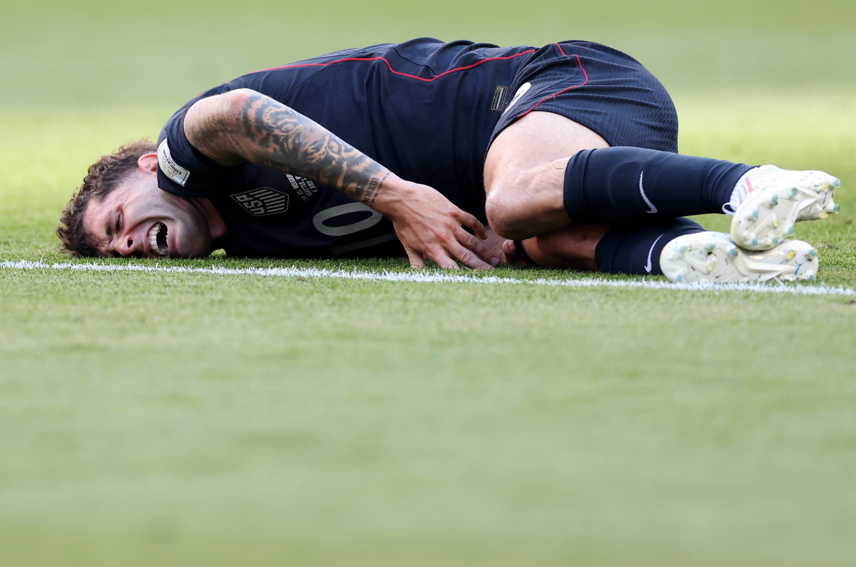 Christian Pulisic suffered a fresh injury blow against Belgium