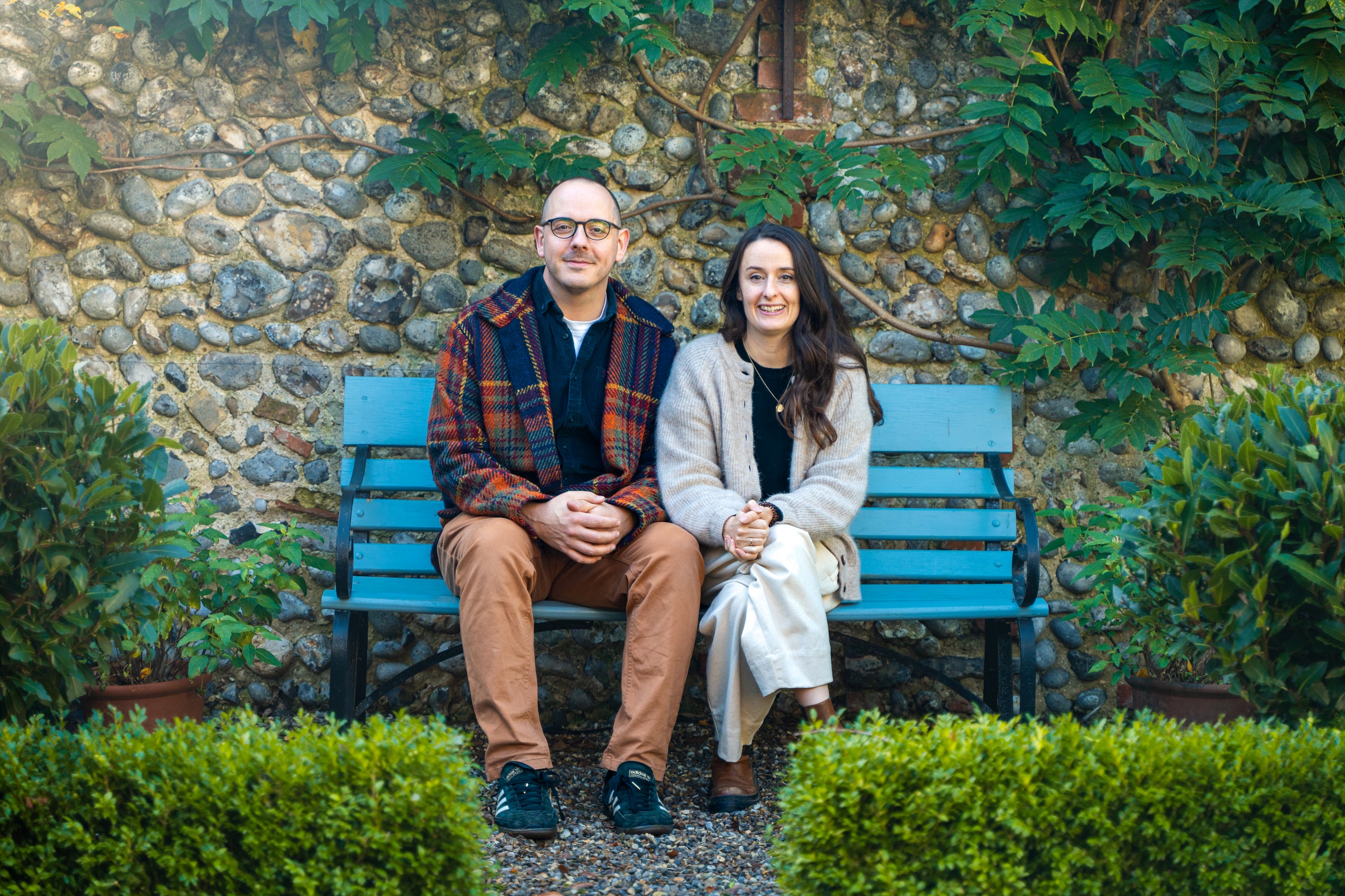 The RHS Pollywiggle Garden was designed by multi-award-winning, Norfolk-based husband-and-wife duo Joe and Laura Carey, founders of Carey Garden Design Studio (PA)
